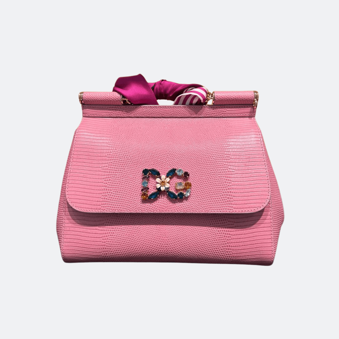 Dolce & Gabbana Pink Sicily Large Bag