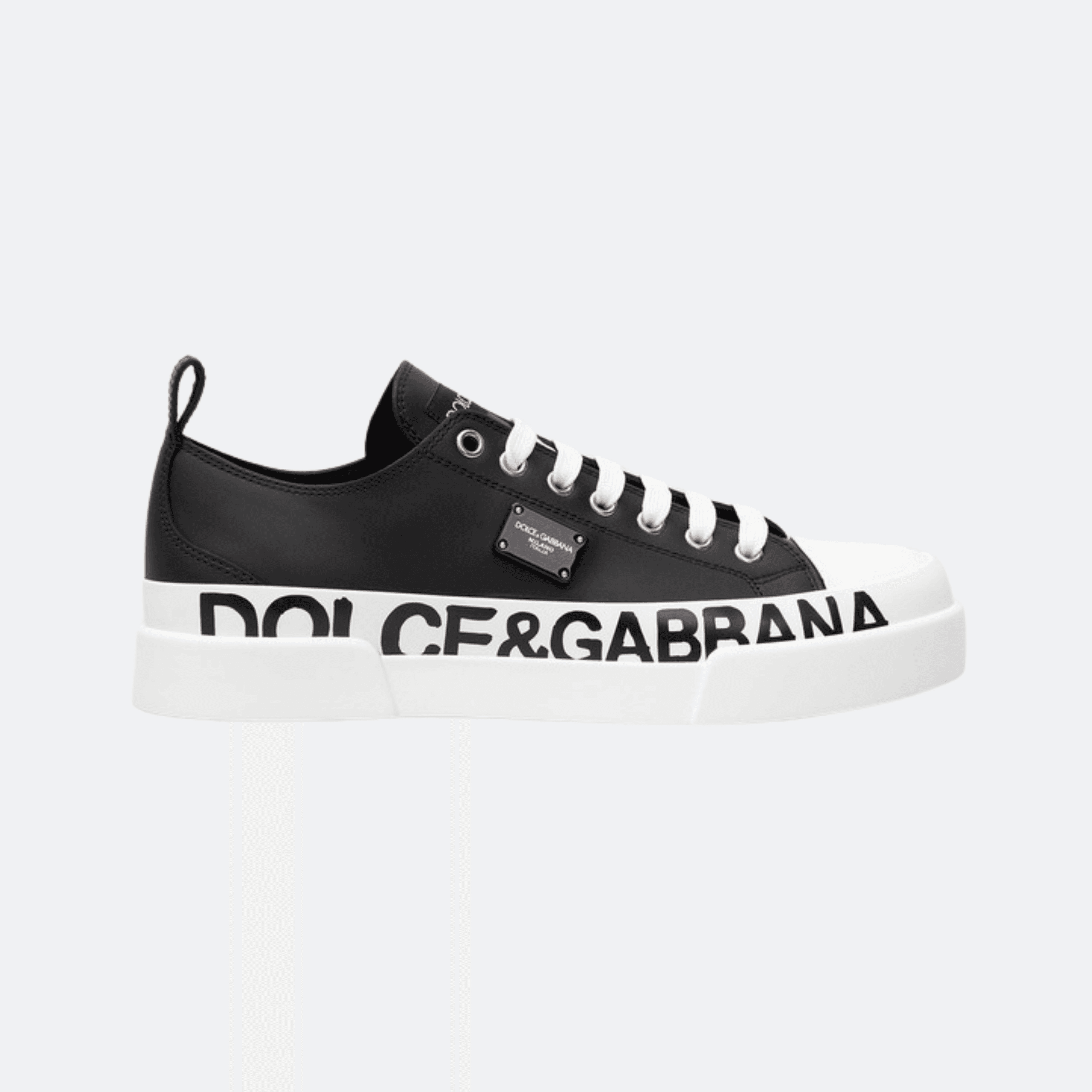 Dolce & Gabbana Portofino Sneakers For Women - Black/White