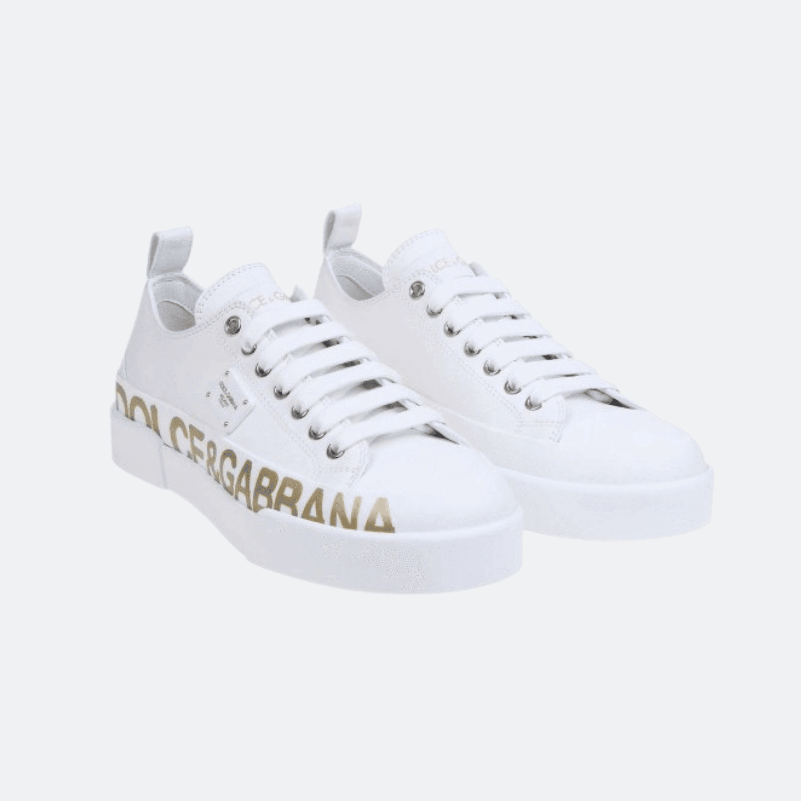 Dolce & Gabbana Portofino Sneakers For Women - White Gold alternate