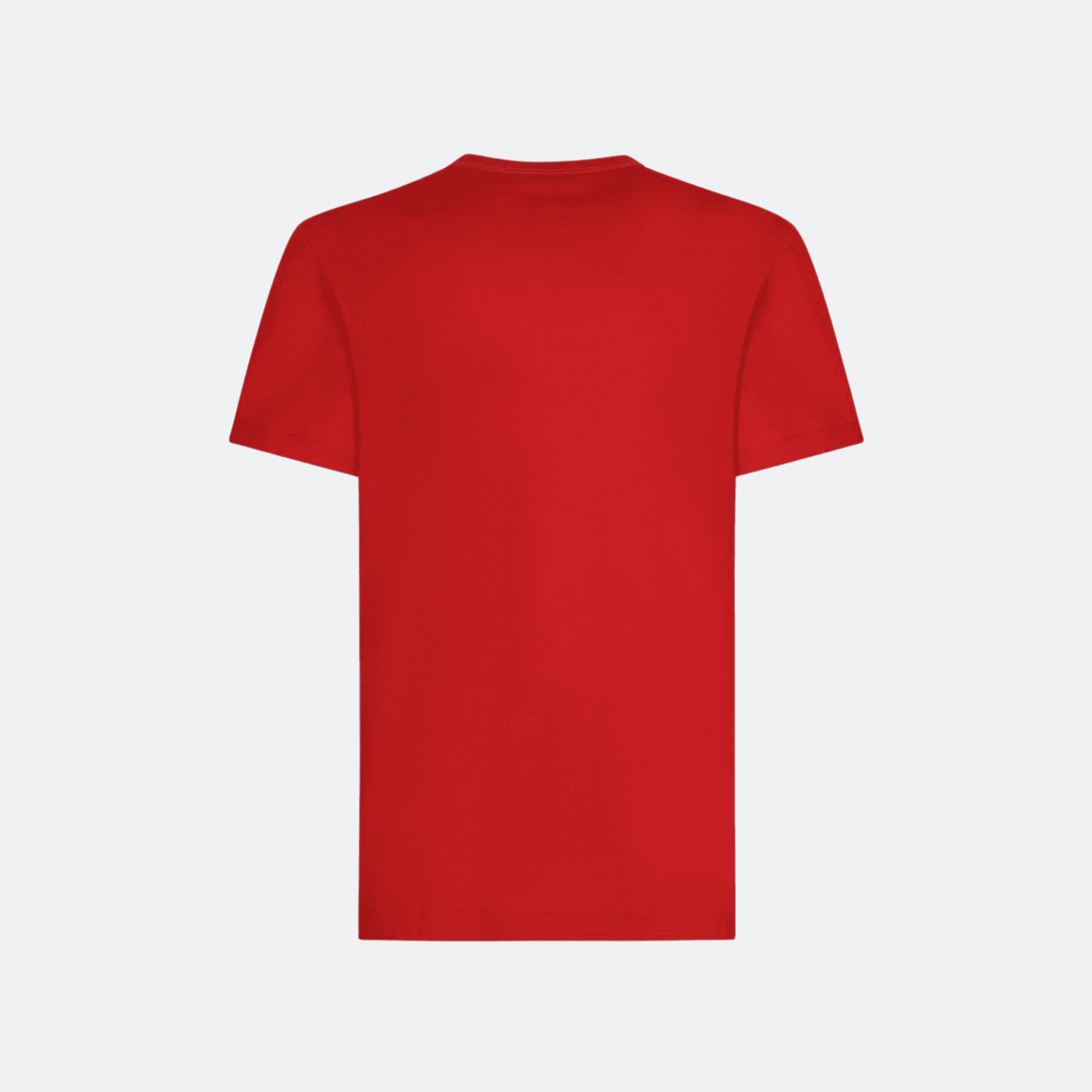 Dolce & Gabbana Red Cotton T-shirt With Branded Tag alternate
