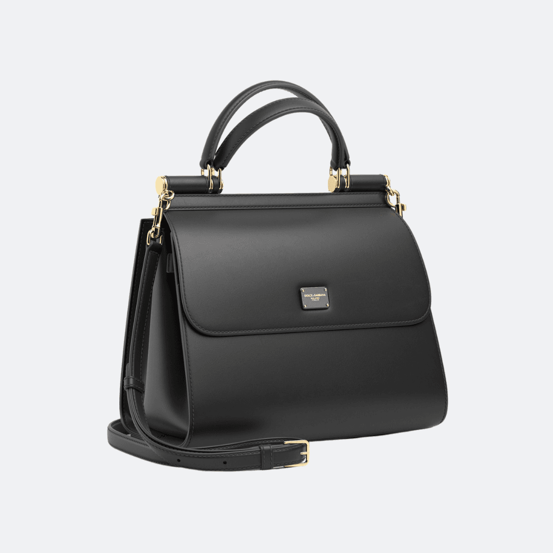 Dolce & Gabbana Sicily 58 Black Top Handle Bag alternate