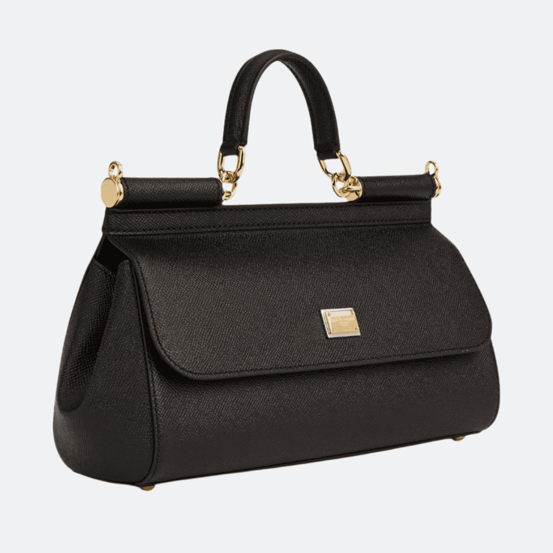 Dolce & Gabbana Sicily Leather Shoulder Bag