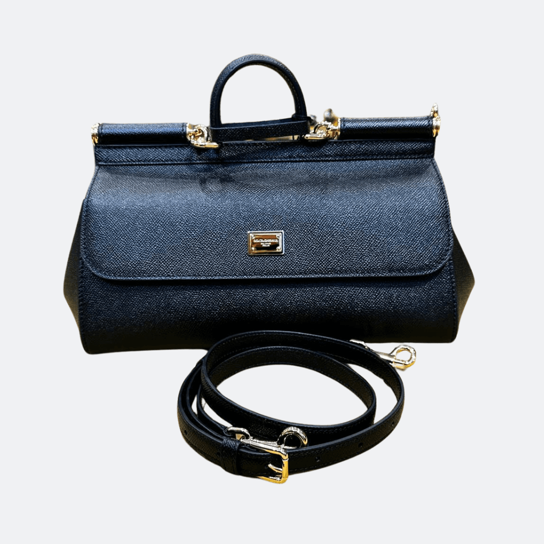 Dolce & Gabbana Sicily Leather Shoulder Bag alternate