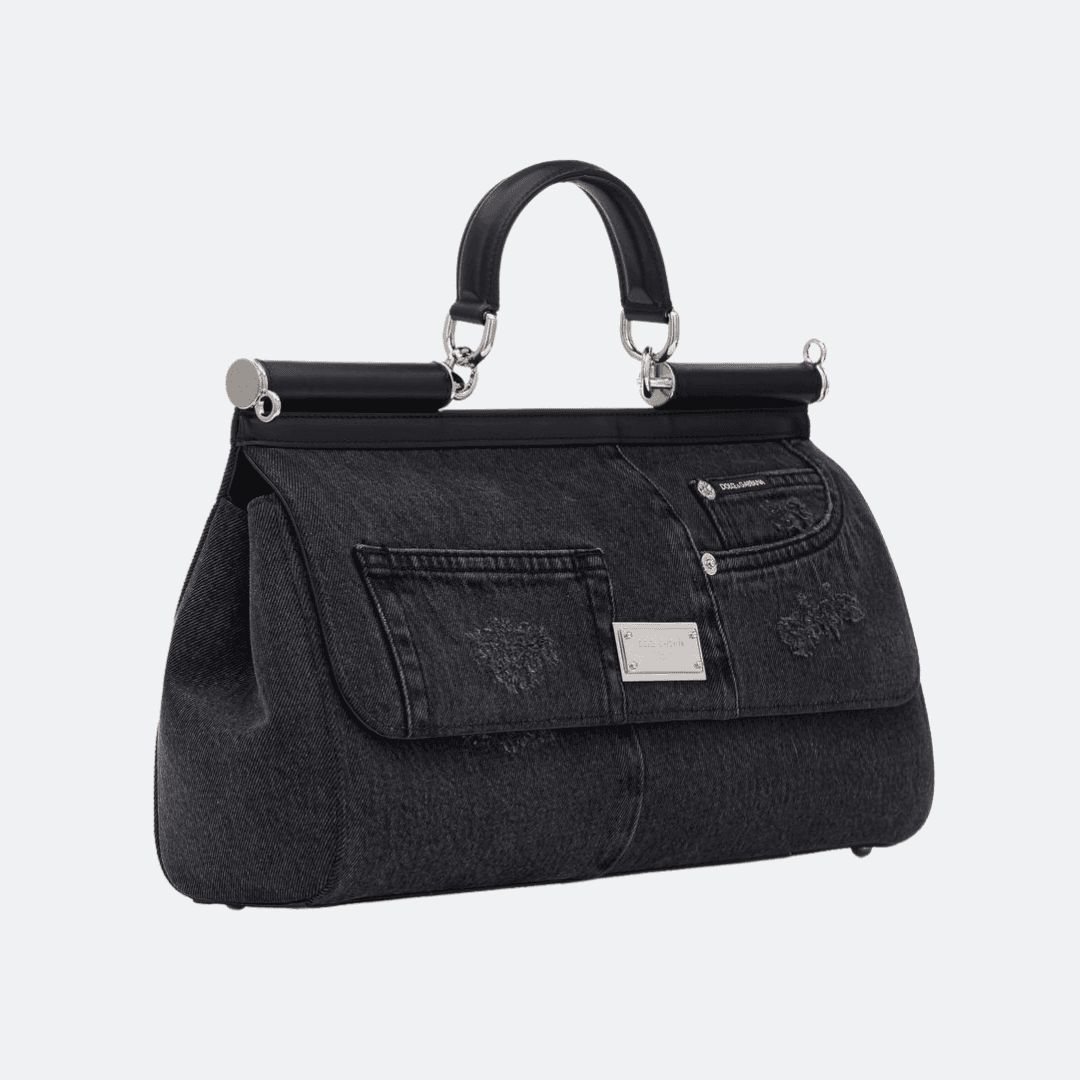 Dolce & Gabbana Sicily Patchwork Black Debim Bag alternate