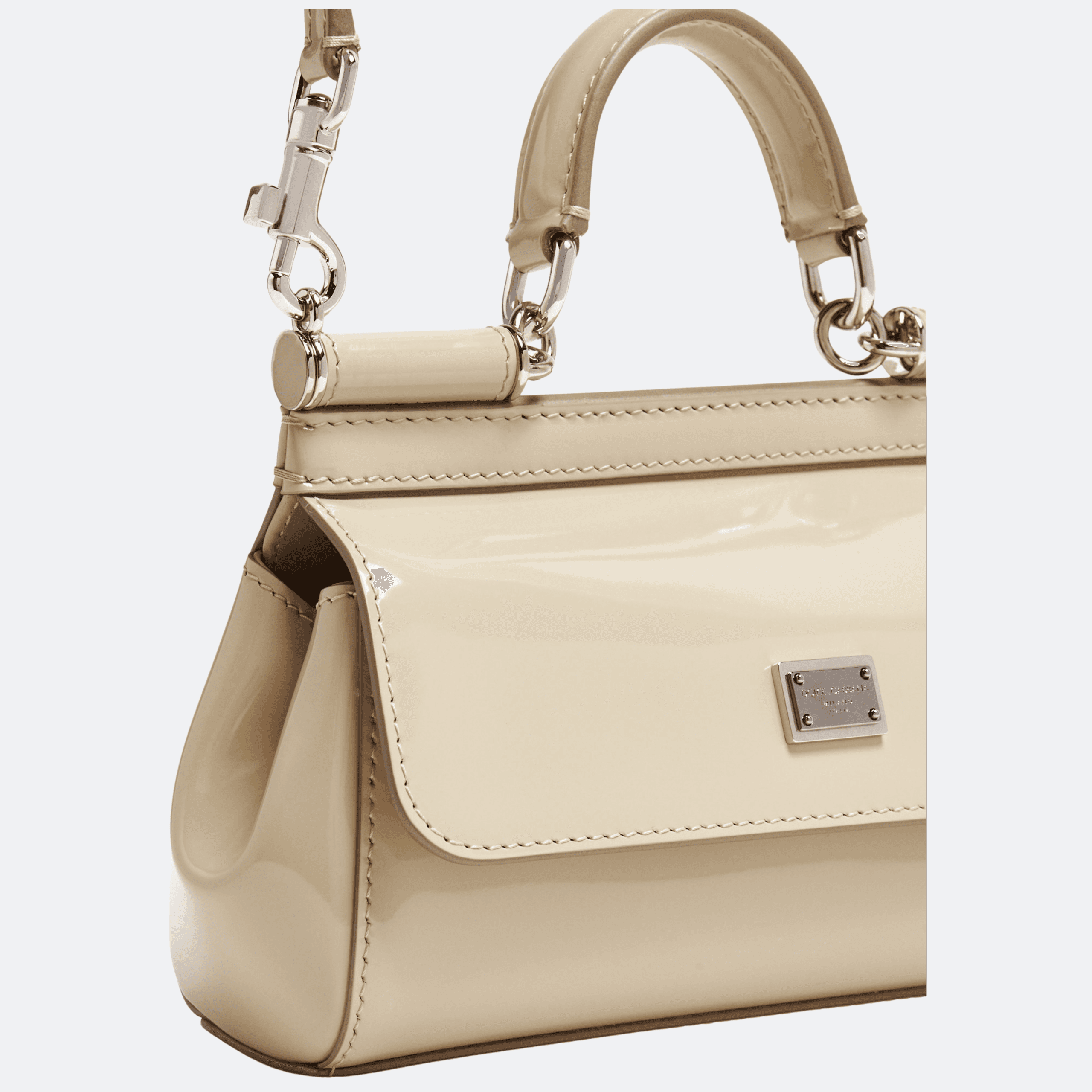 Dolce & Gabbana Sicily Small Tote/Shoulder Bag - Beige alternate