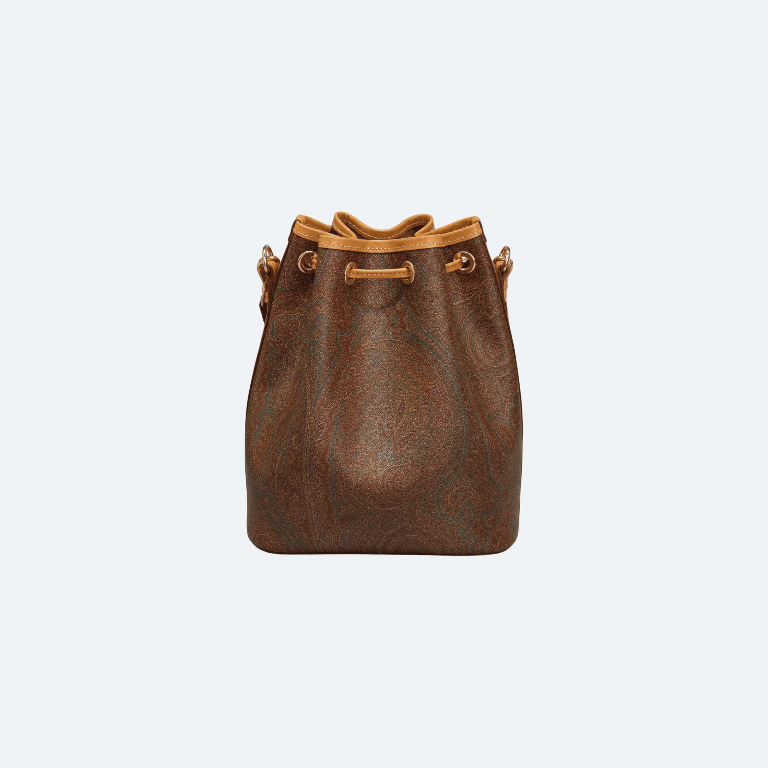 Etro Paisley-Print Bucket Bag for Women - Burgundy/Tan alternate
