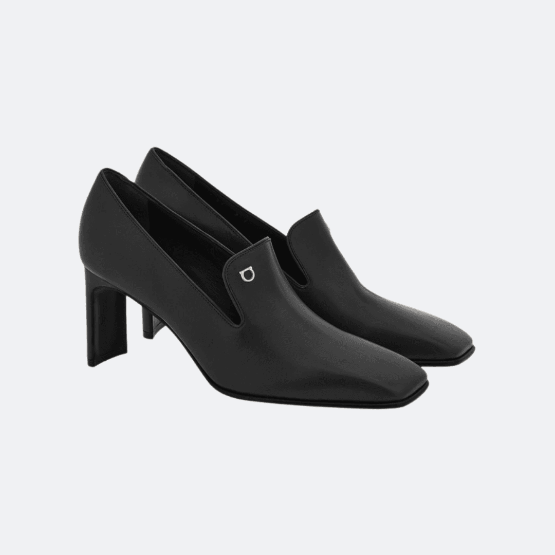 Ferragamo Black Heeled Women Loafer alternate