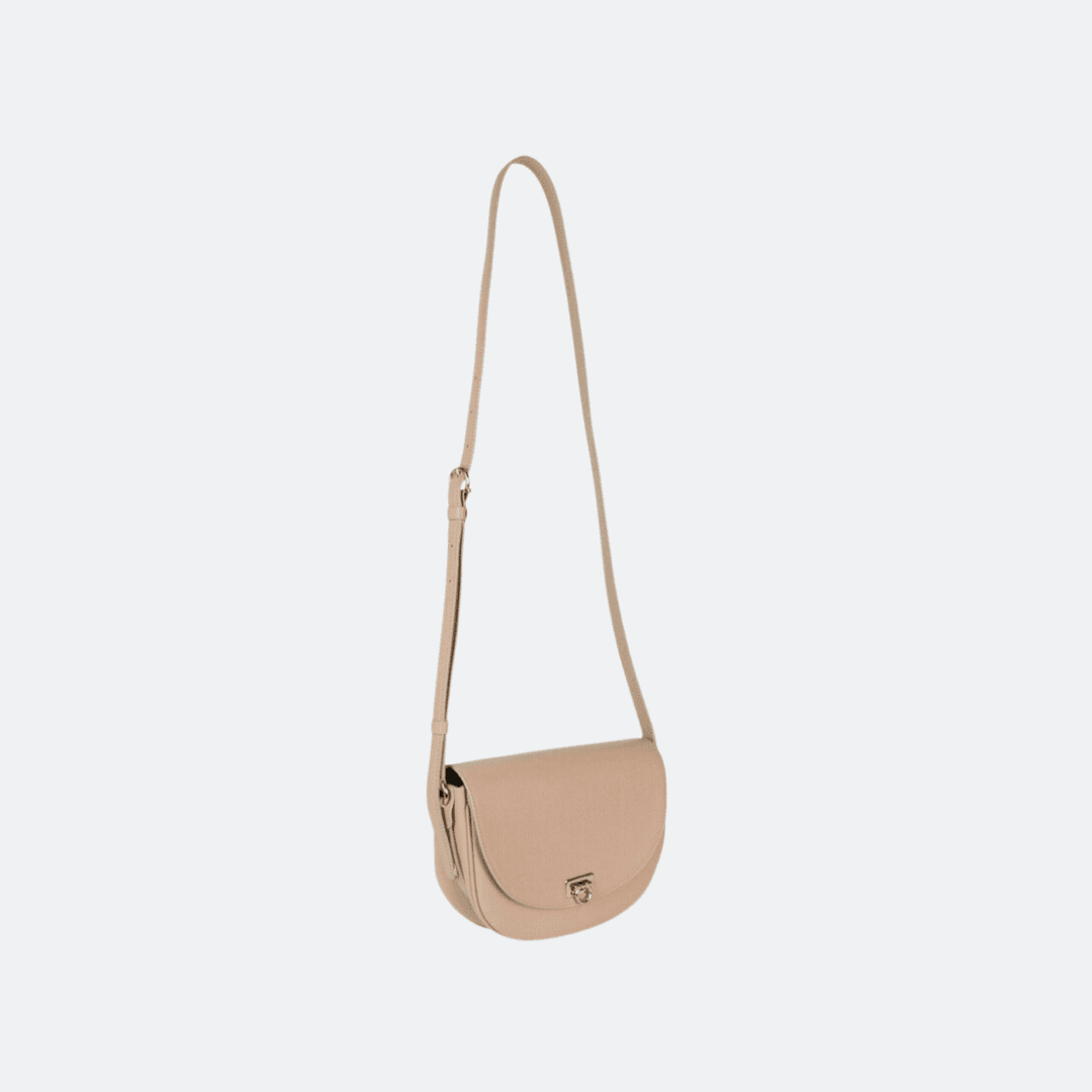 Ferragamo Gancini Powder Pink Leather Shoulder Bag alternate
