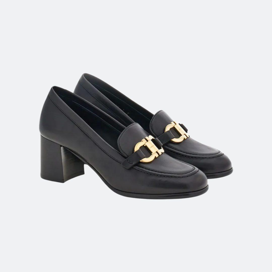 Ferragamo Marlena Low Heeled Black Woman Loafers alternate