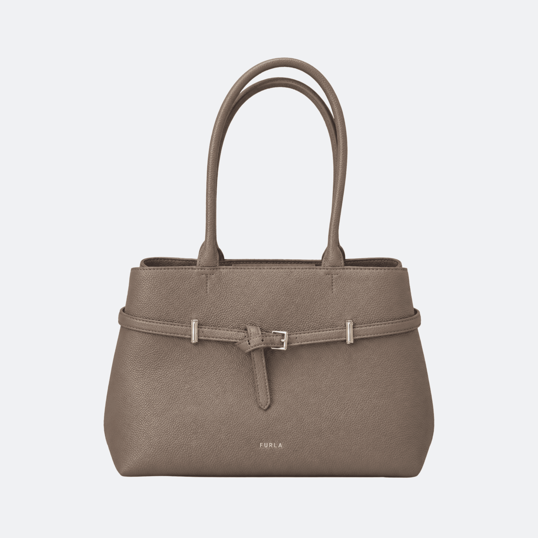 Furla Aura L Tote Bag for Women - Taupe