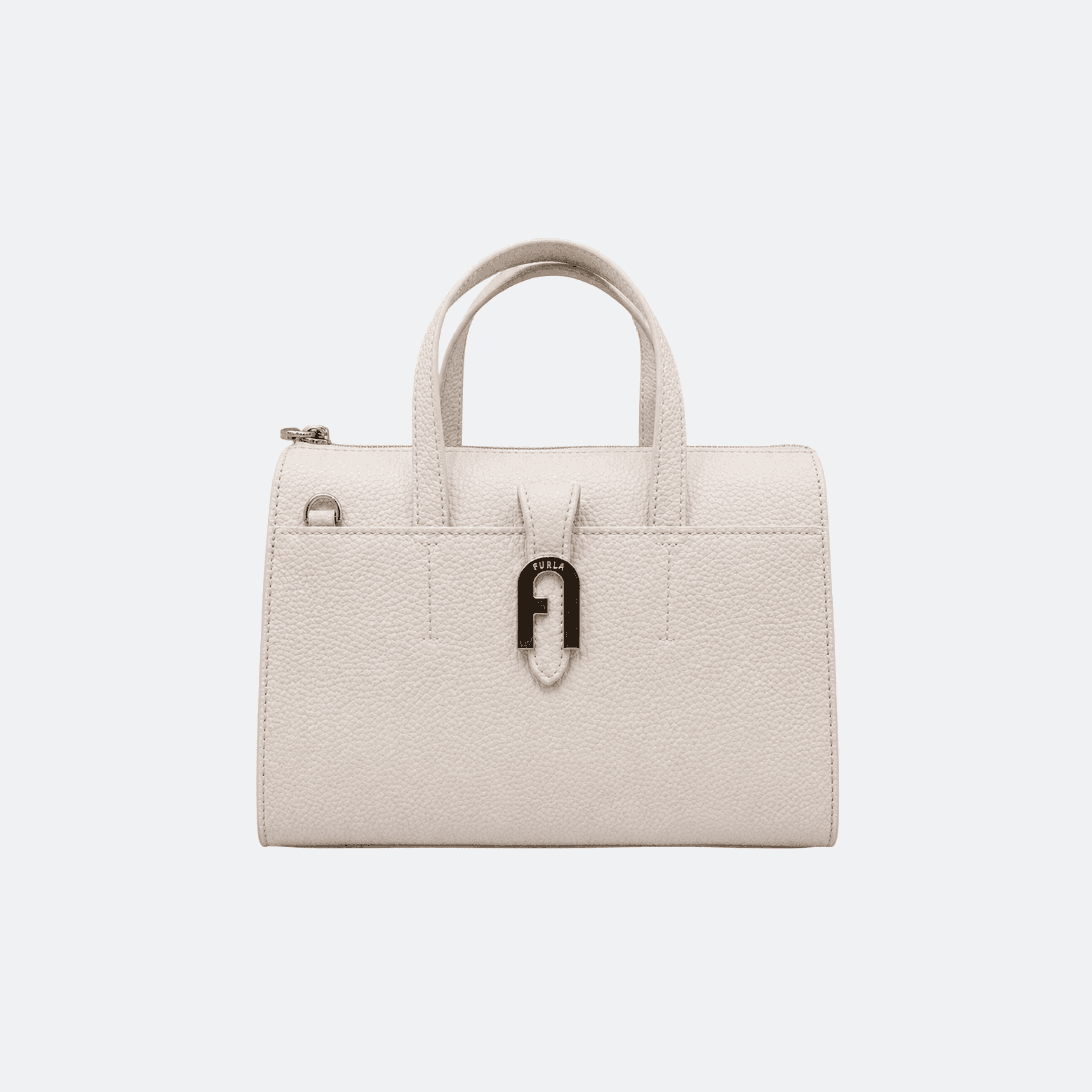 Furla Miasofia S Boston Bag for Women - Ivory White