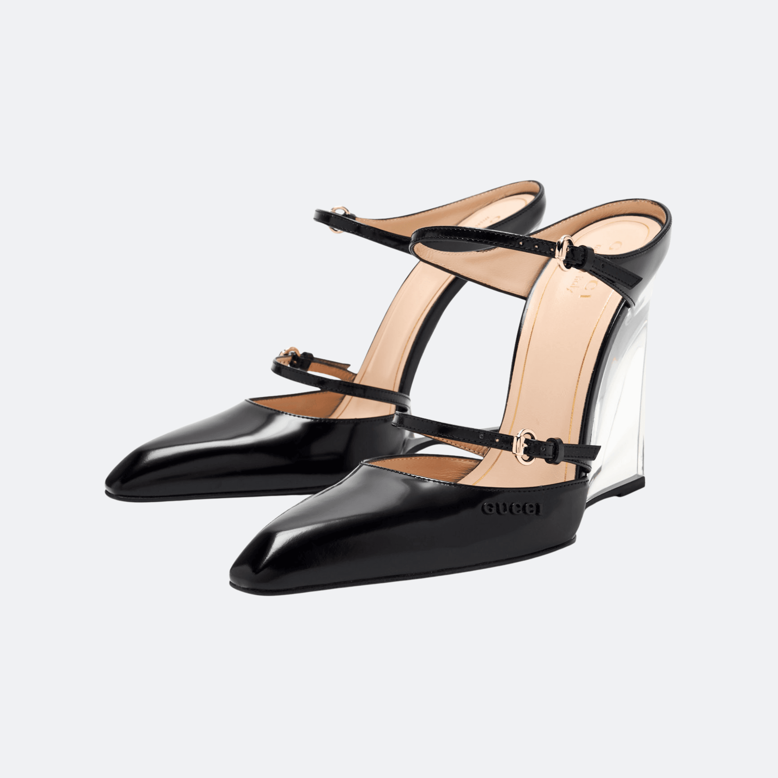 Gucci Christy 110 Wedge Pumps – Black alternate