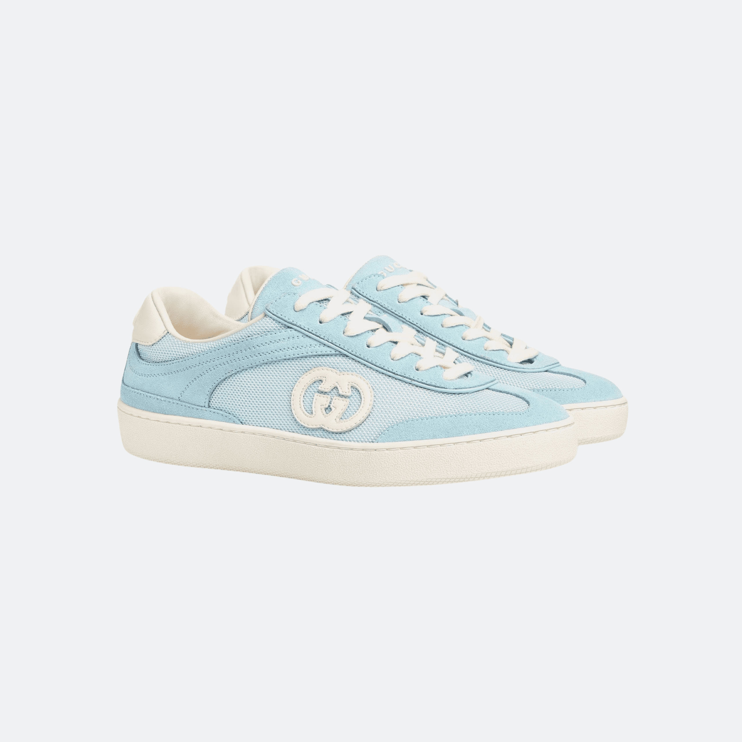 Gucci G75 Suede Low Top Sneakers - Blue alternate