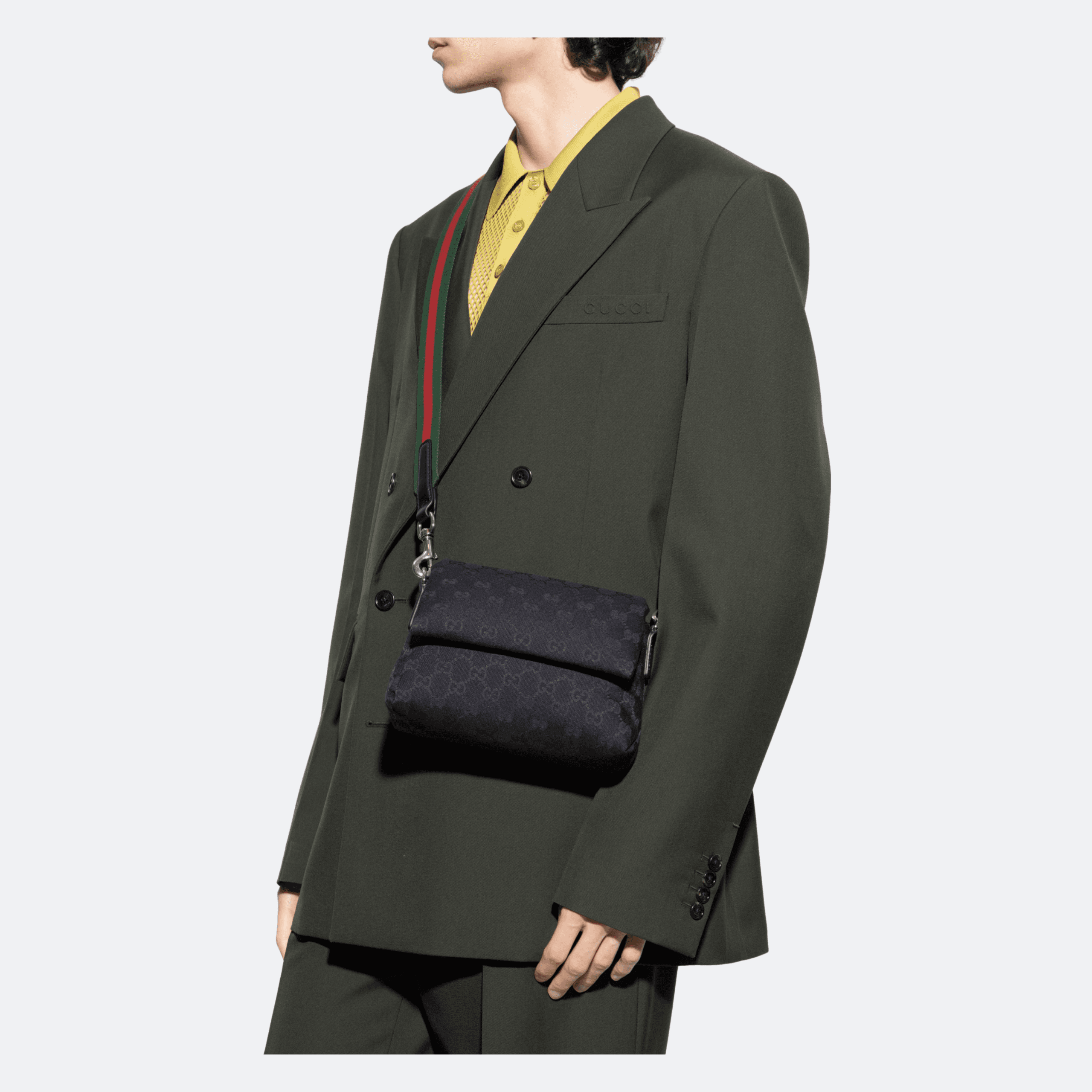 Gucci GG Black Monogram Shoulder/Hand Bag for Men alternate
