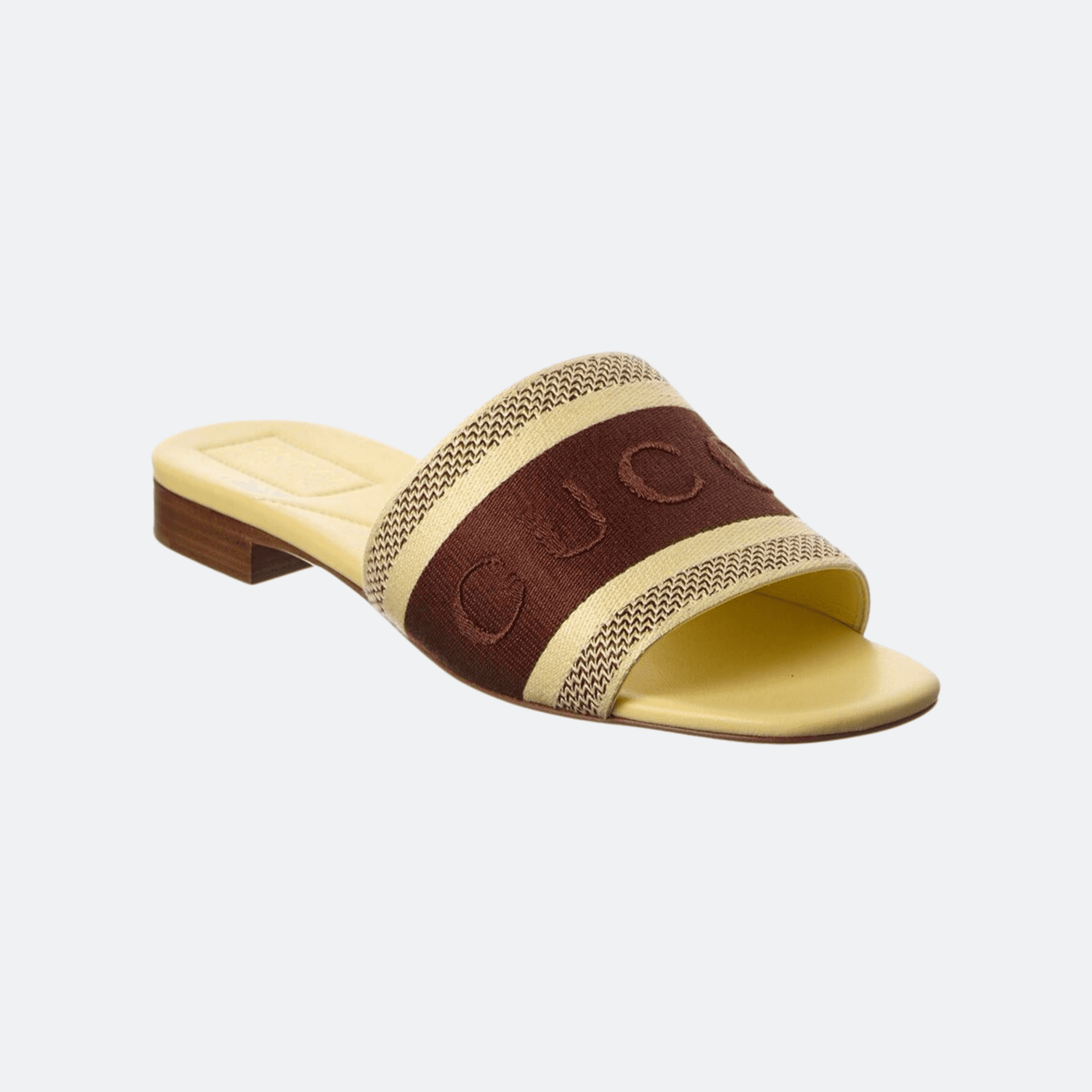 Gucci GG Canvas Flat Slide Sandals – Brown/Beige alternate