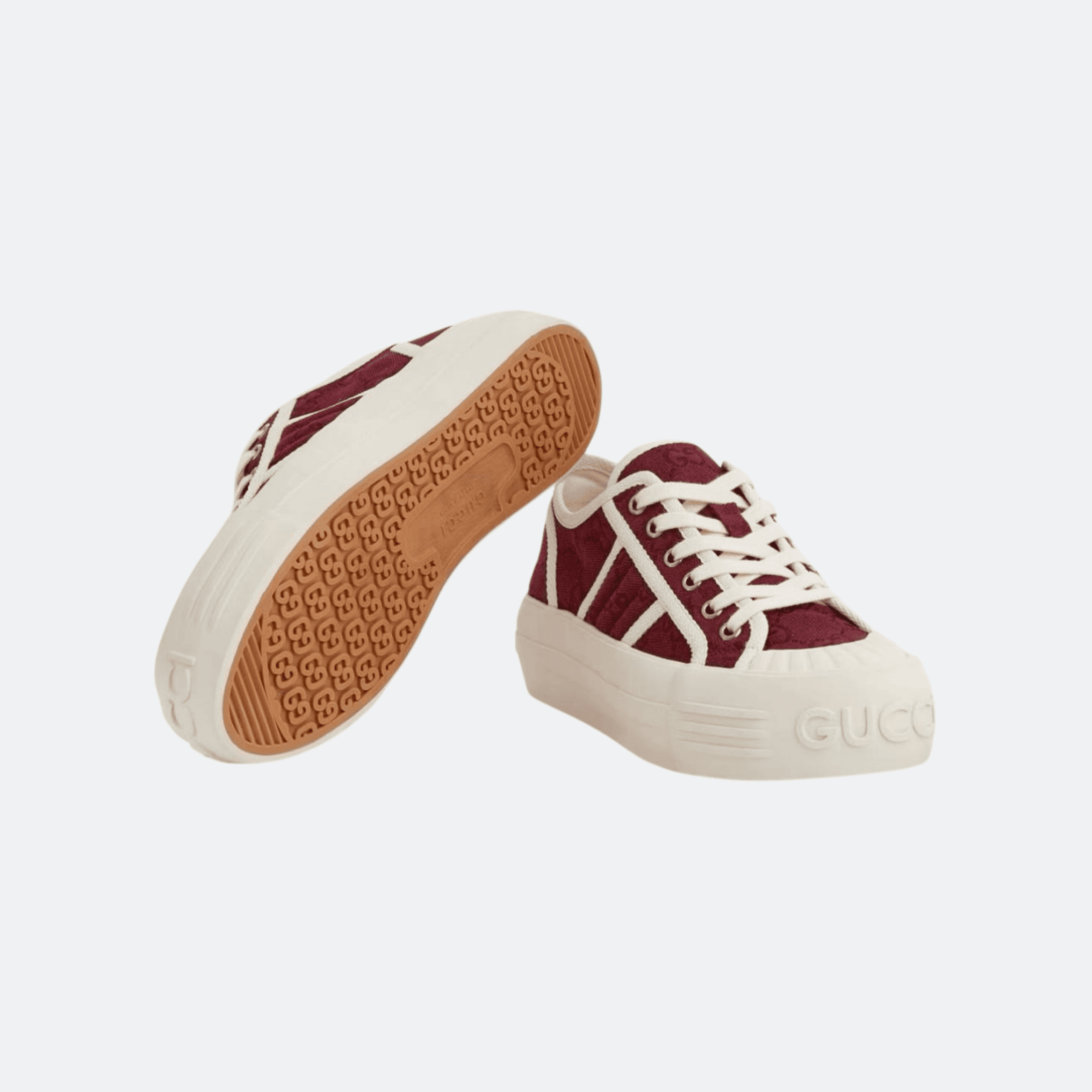 Gucci GG Canvas Platform Low-Top Sneaker - Red alternate