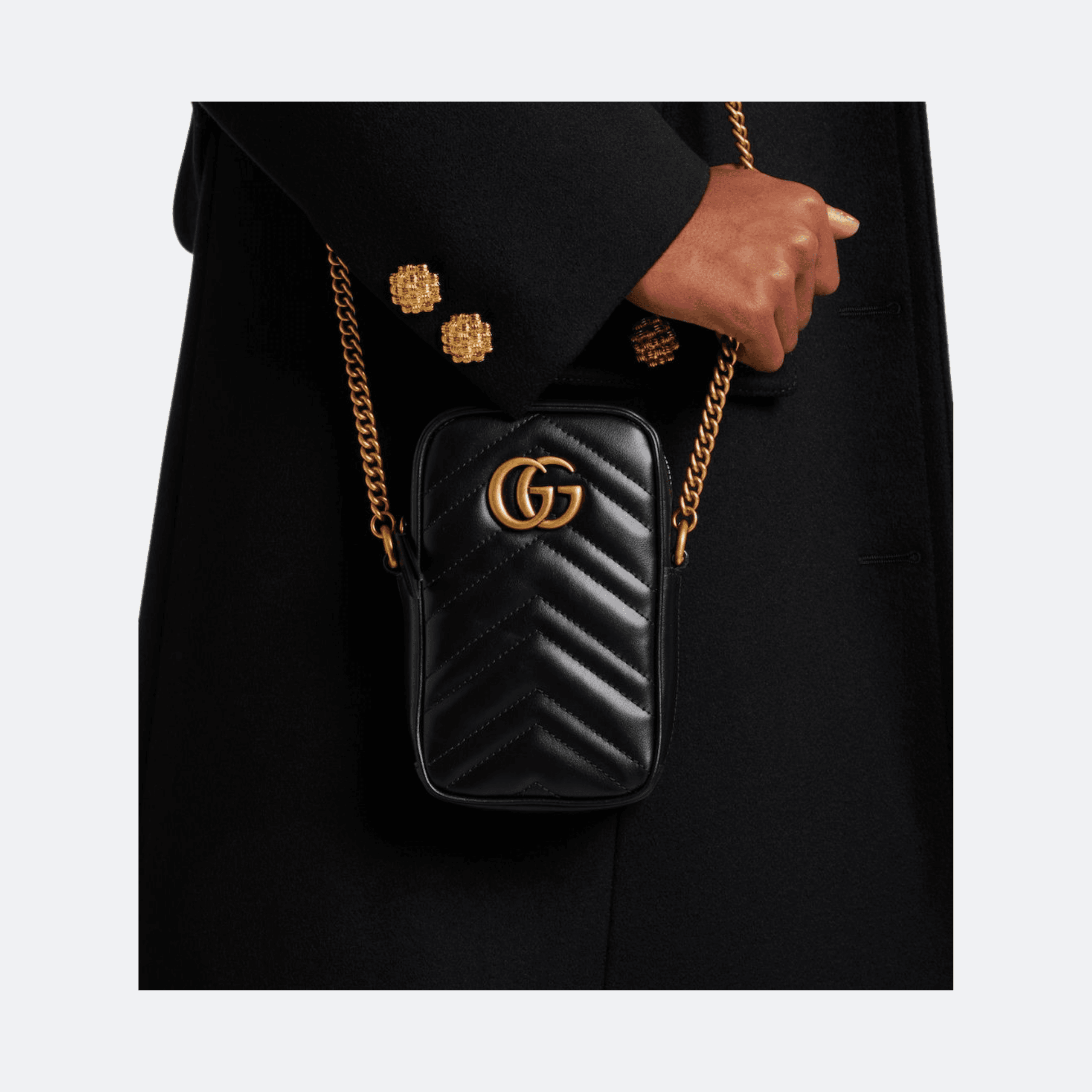 Gucci GG Marmont Quilted Leather Mini Crossbody/Shoulder Bag alternate