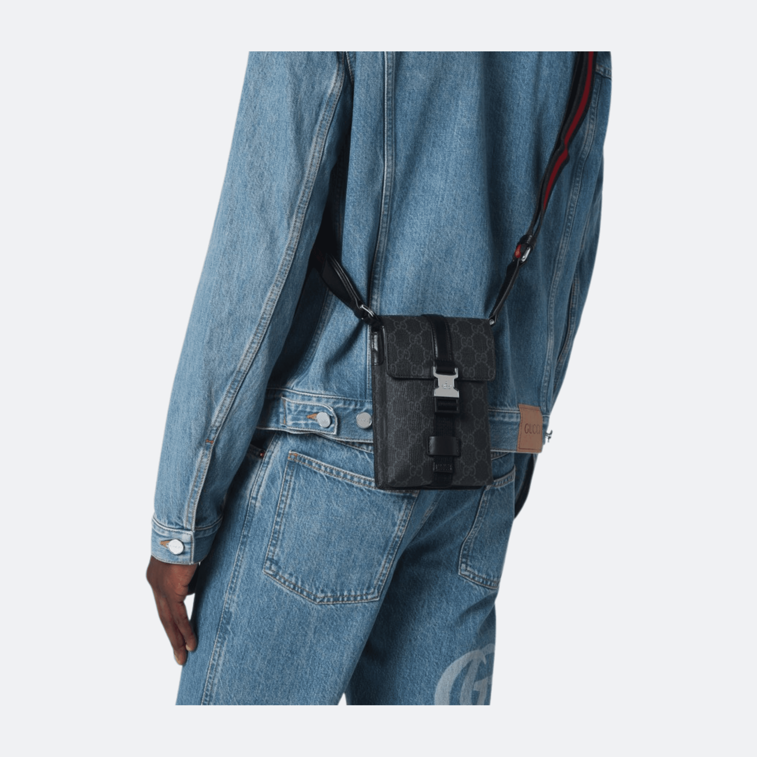 Gucci GG Monogram Mini Canvas Men Crossbody Bag alternate