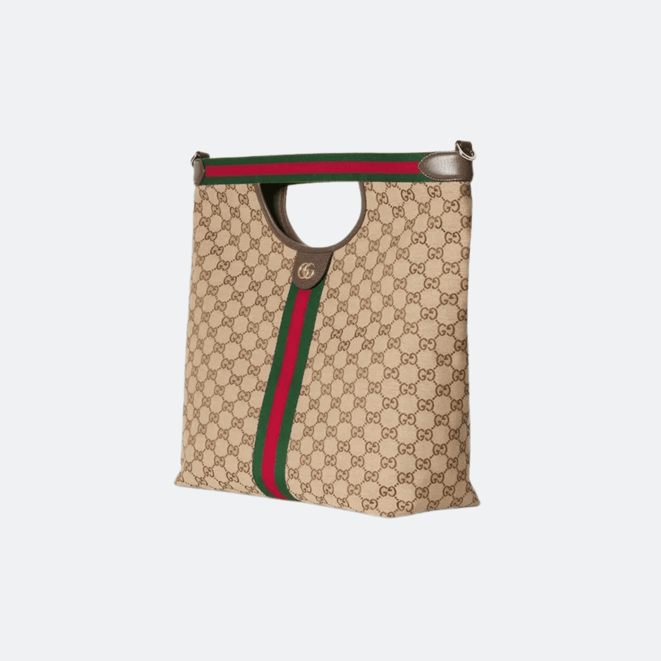 Gucci Giglio GG Supreme Large Canvas Tote/Shoulder Bag - Beige alternate