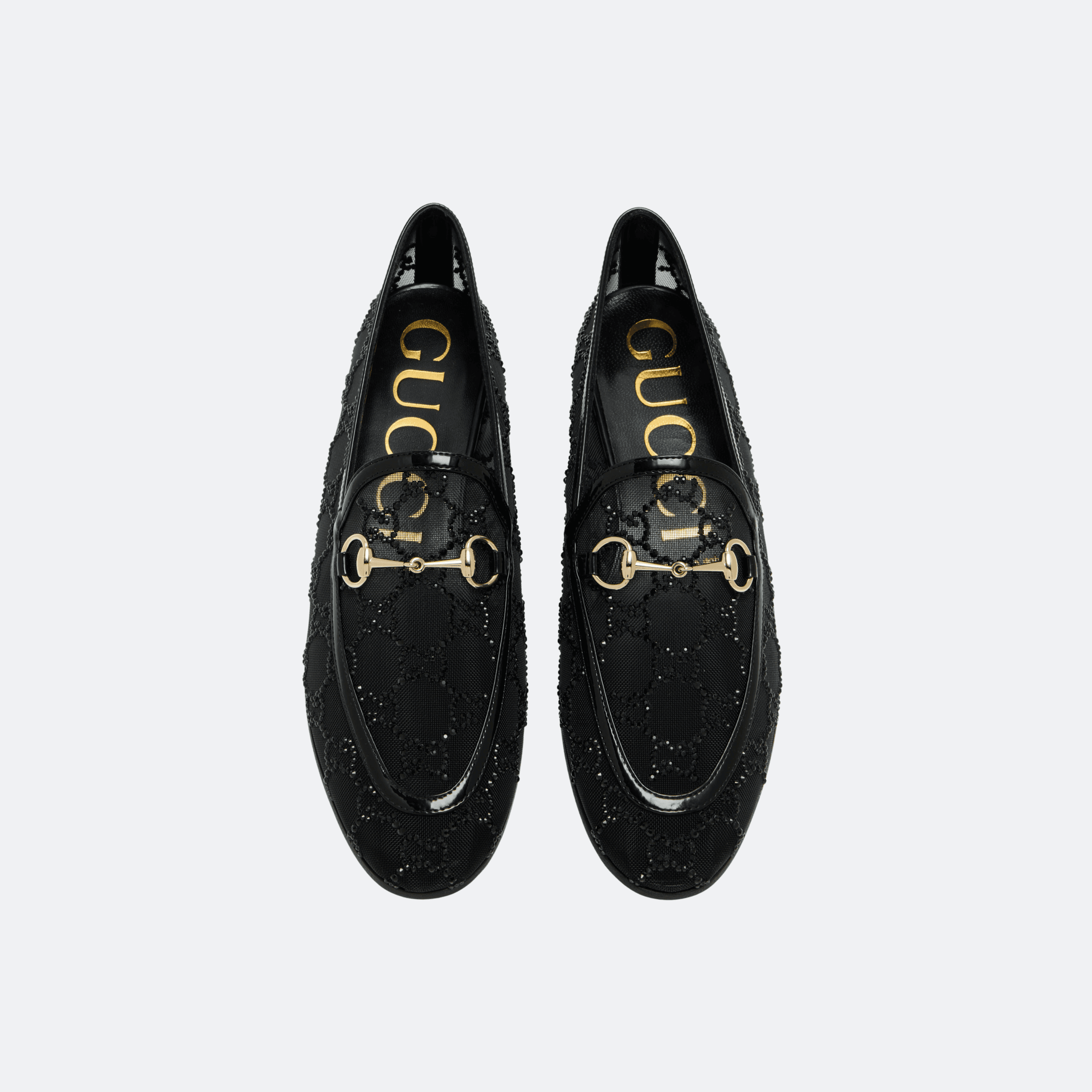 Gucci Horsebit GG Mesh Loafers - Black alternate