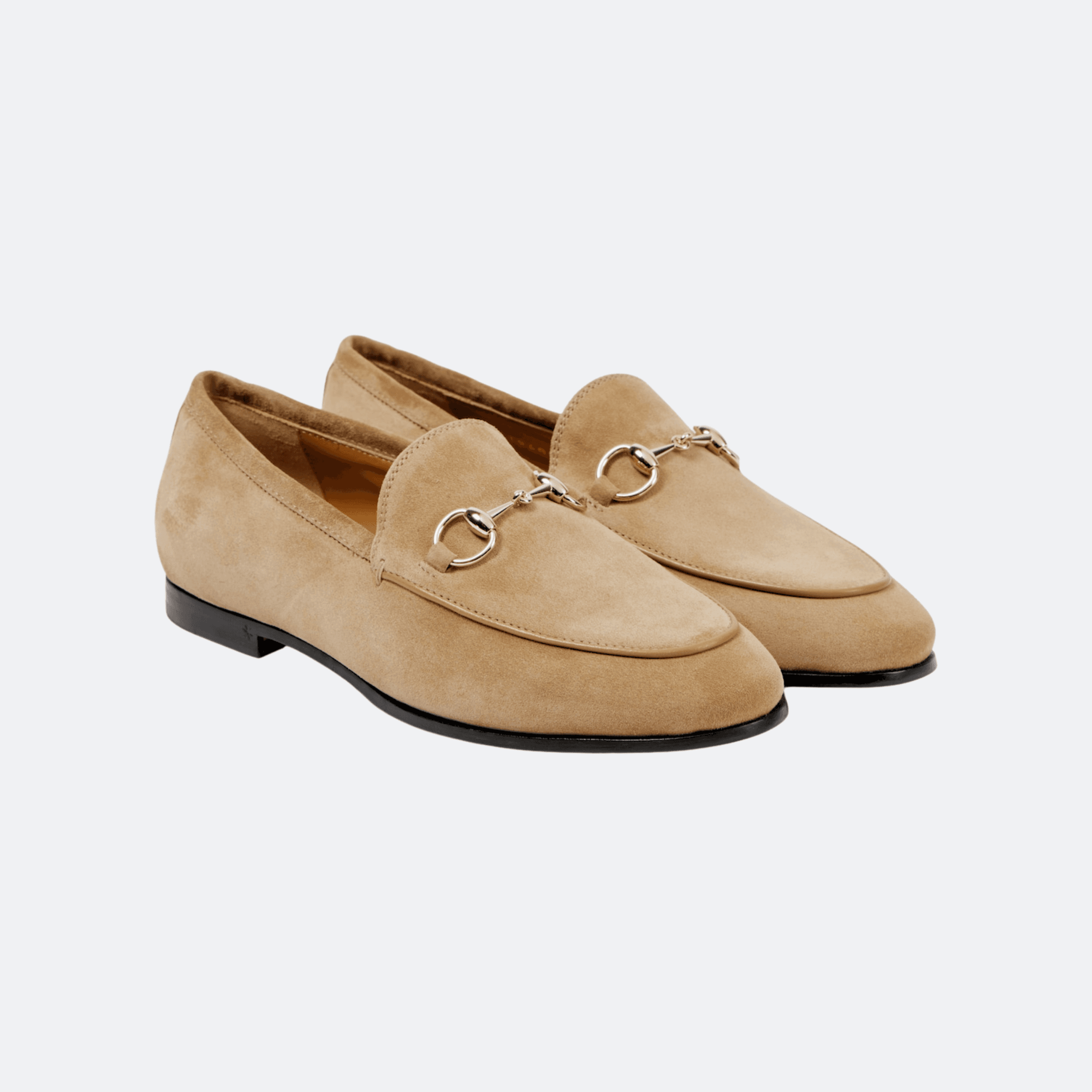 Gucci Jordaan Women’s Suede Horsebit Loafers - Beige alternate