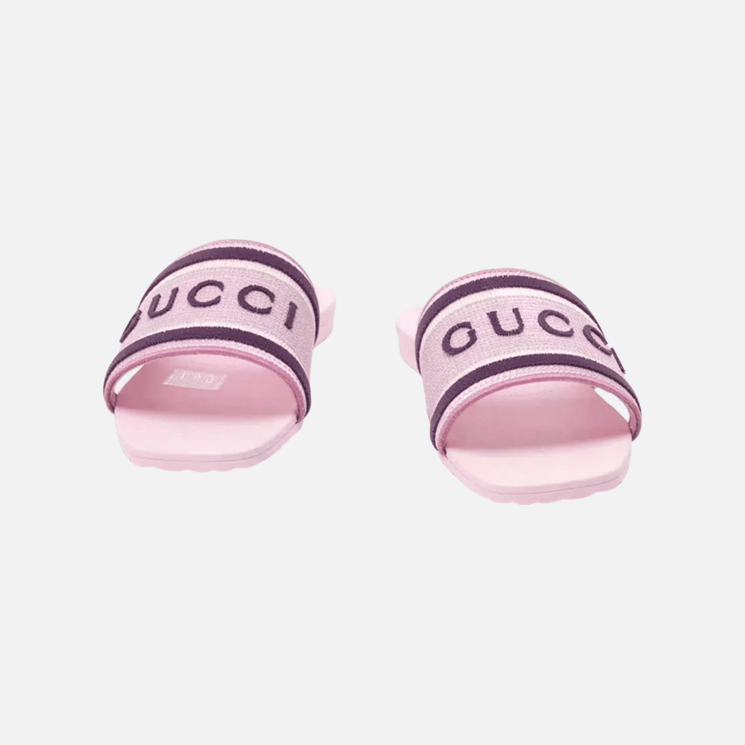 Gucci Logo-Embroidered Slide Sandals - Pink alternate