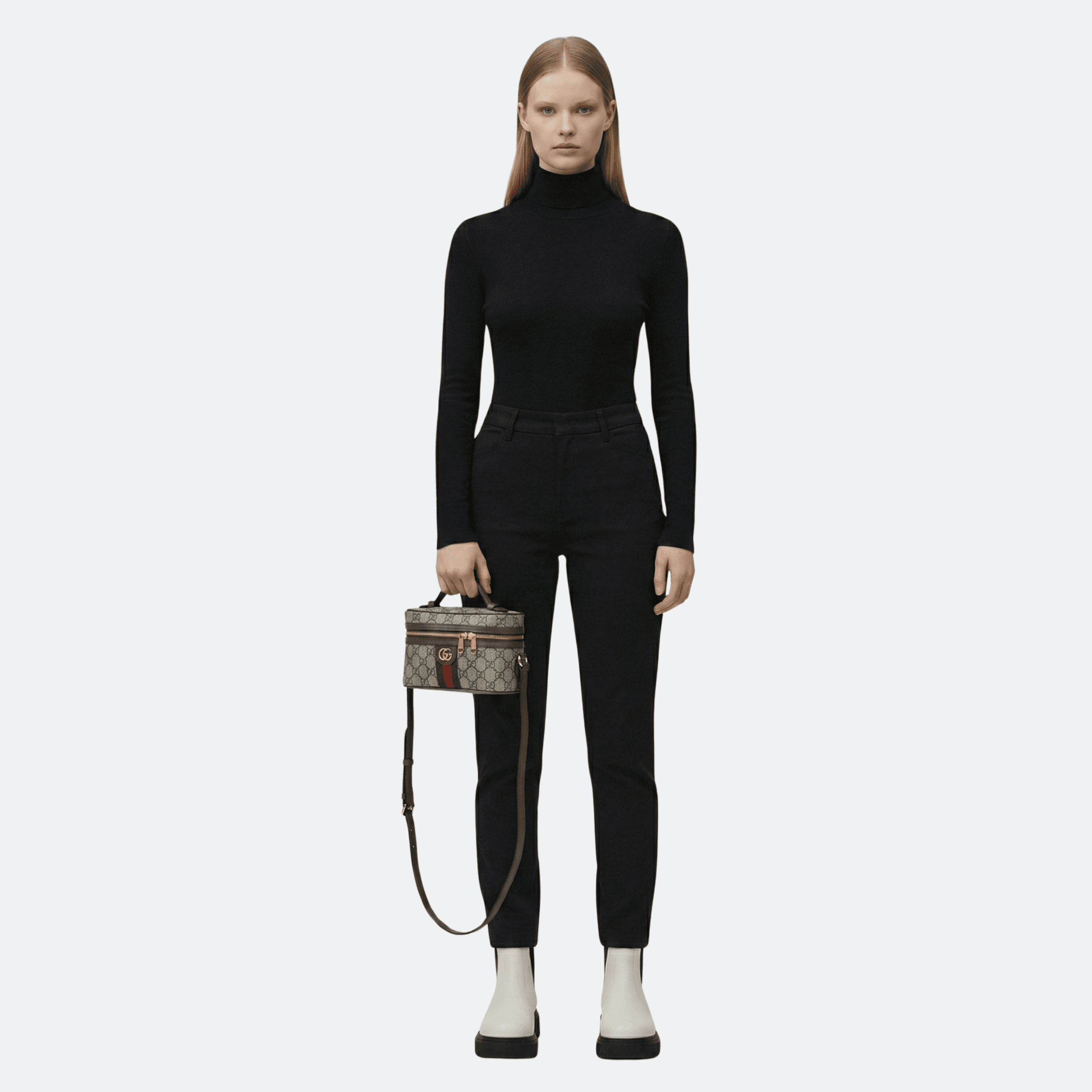 Gucci Ophidia Super Mini Beige-Brown Canvas Shoulder Bag alternate