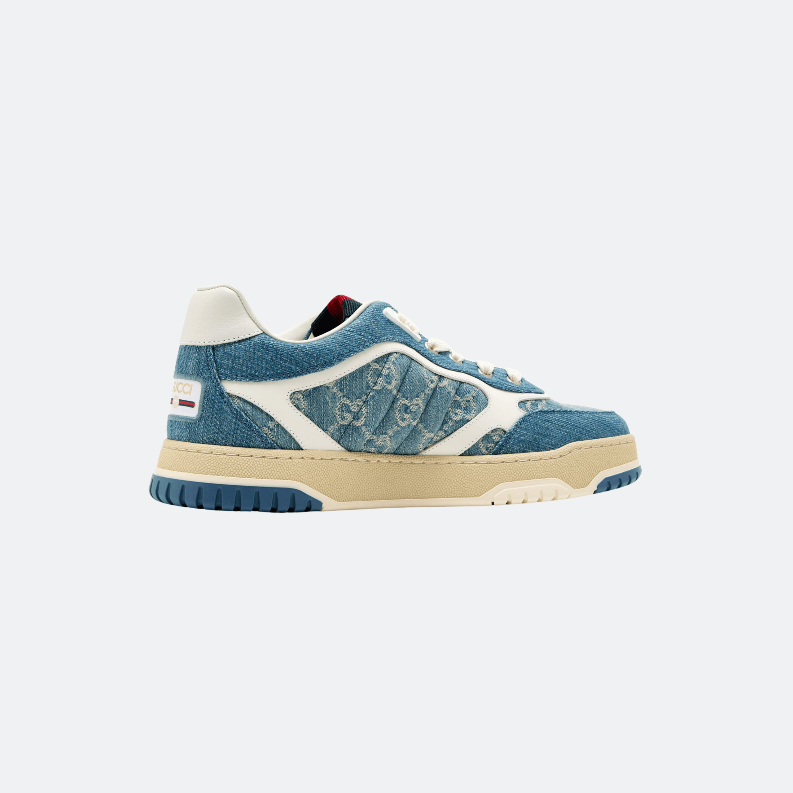 Gucci Re-Web Sneakers GG Denim and Leather - Blue alternate