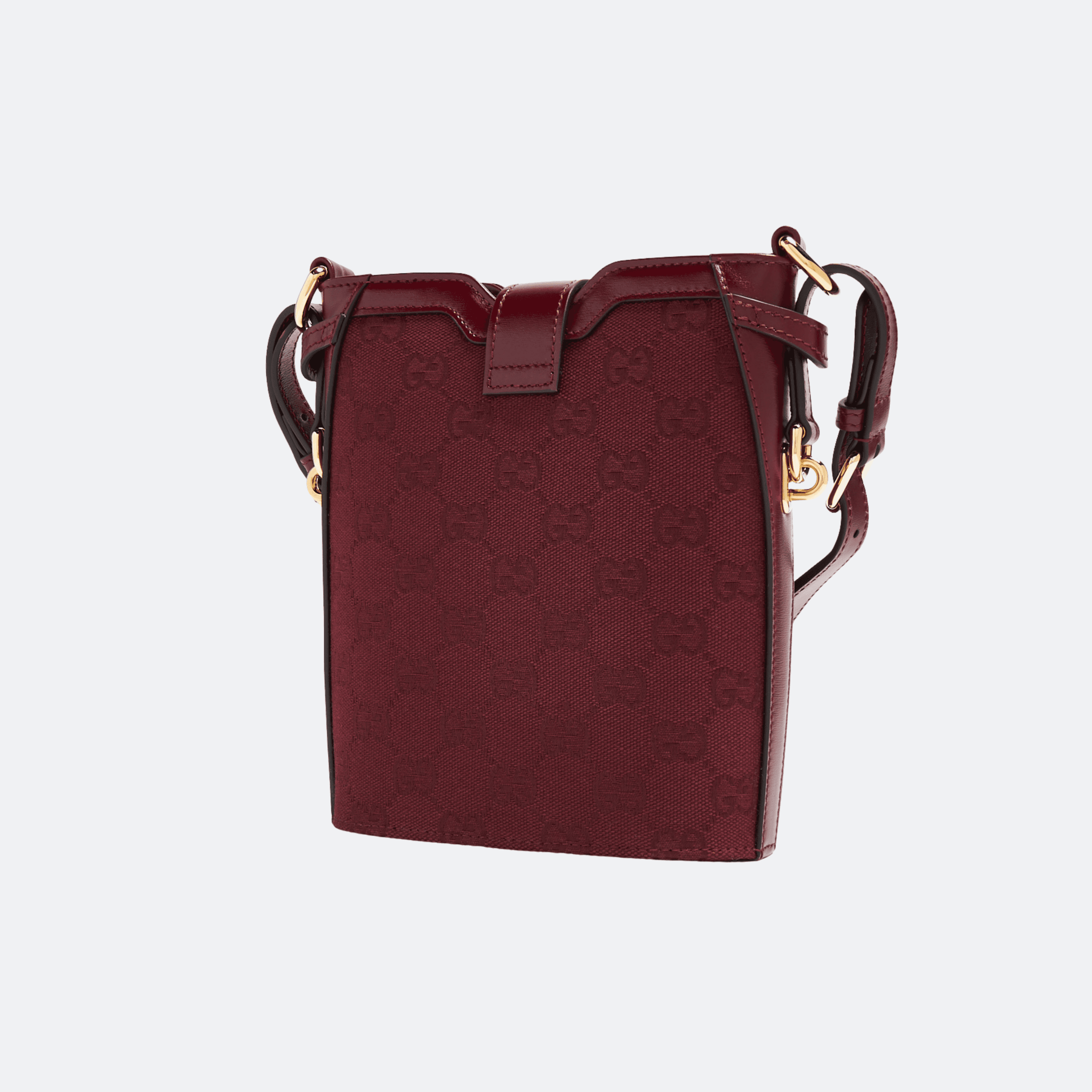 Gucci Red Monogram GG Canvas Bucket/Shoulder Bag alternate