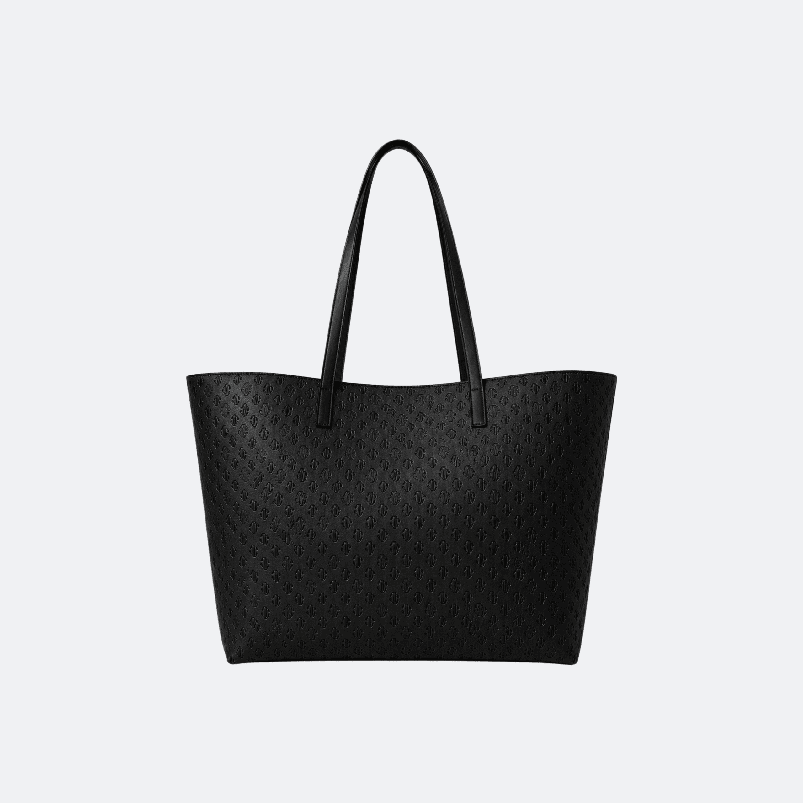 Jimmy Choo Embossed Logo Leather Tote Bag For Women - Black alternate