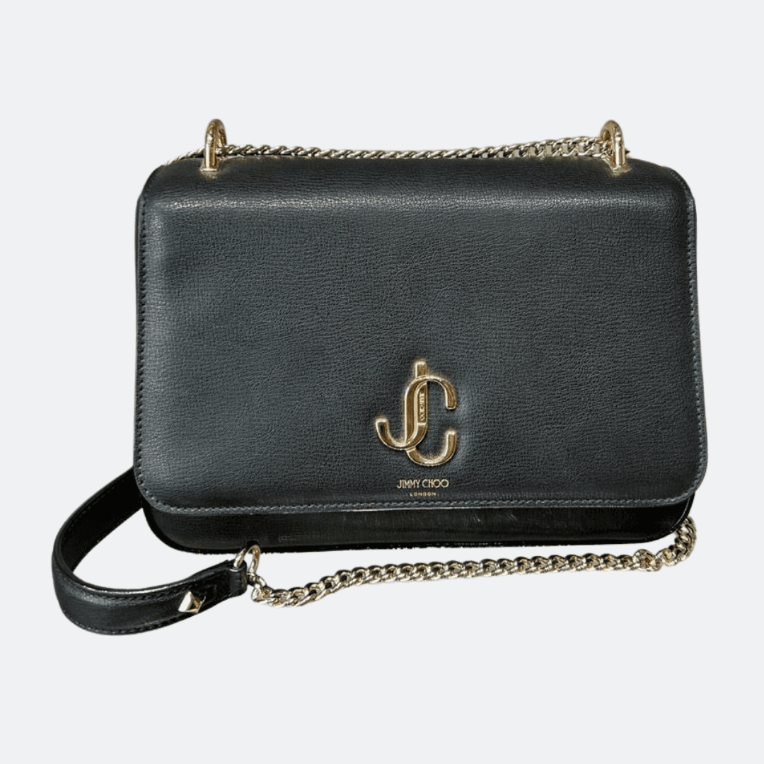 Jimmy Choo Grainy Leather Shoulder Bag
