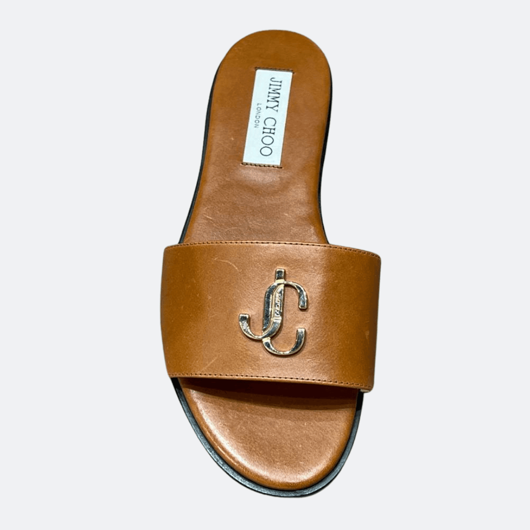 Jimmy Choo Open Toe Slide Sandals