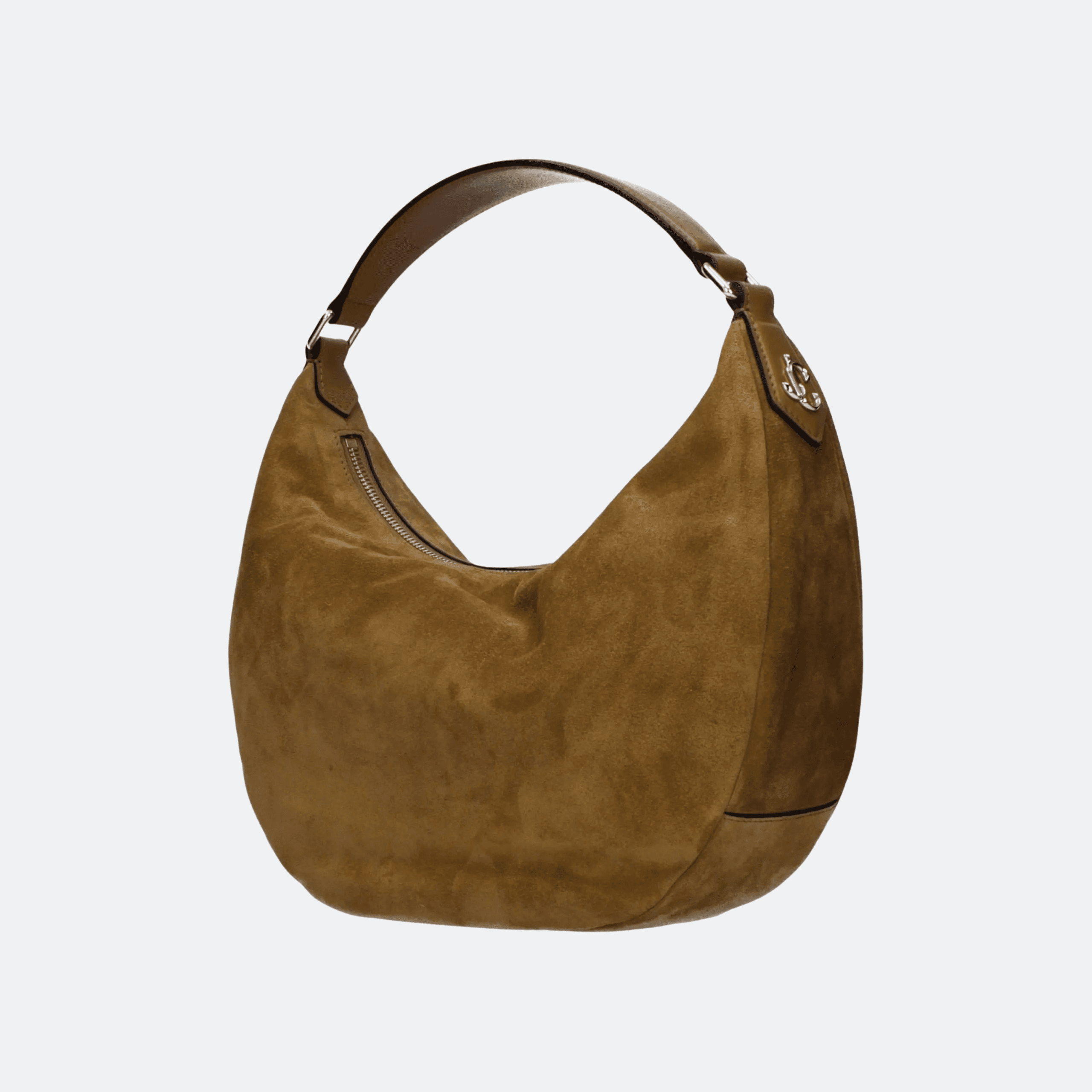 Jimmy Choo Suede Hobo Bag - Camel Brown alternate