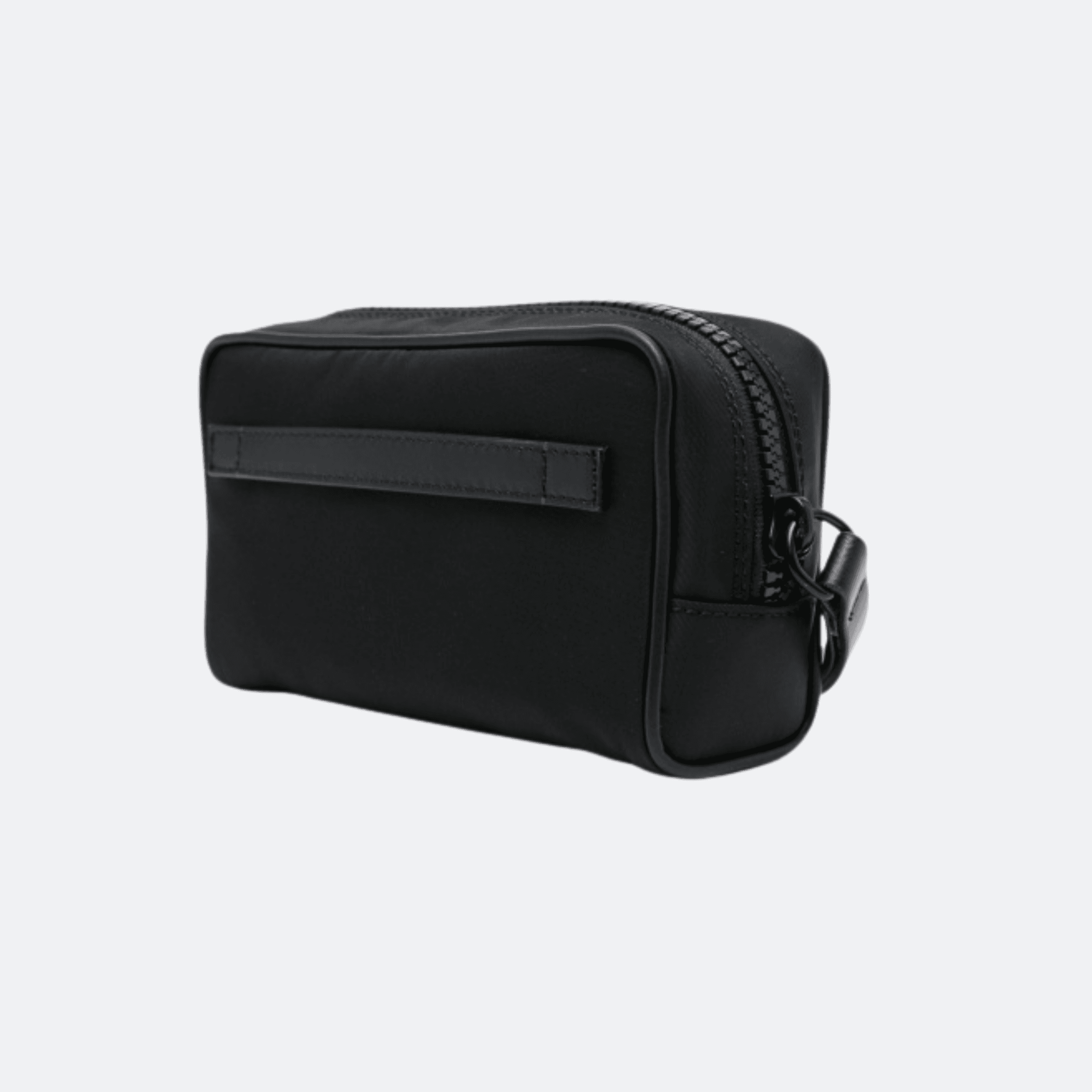 Kiton Embroidered Logo Wash Bag For Men - Black alternate