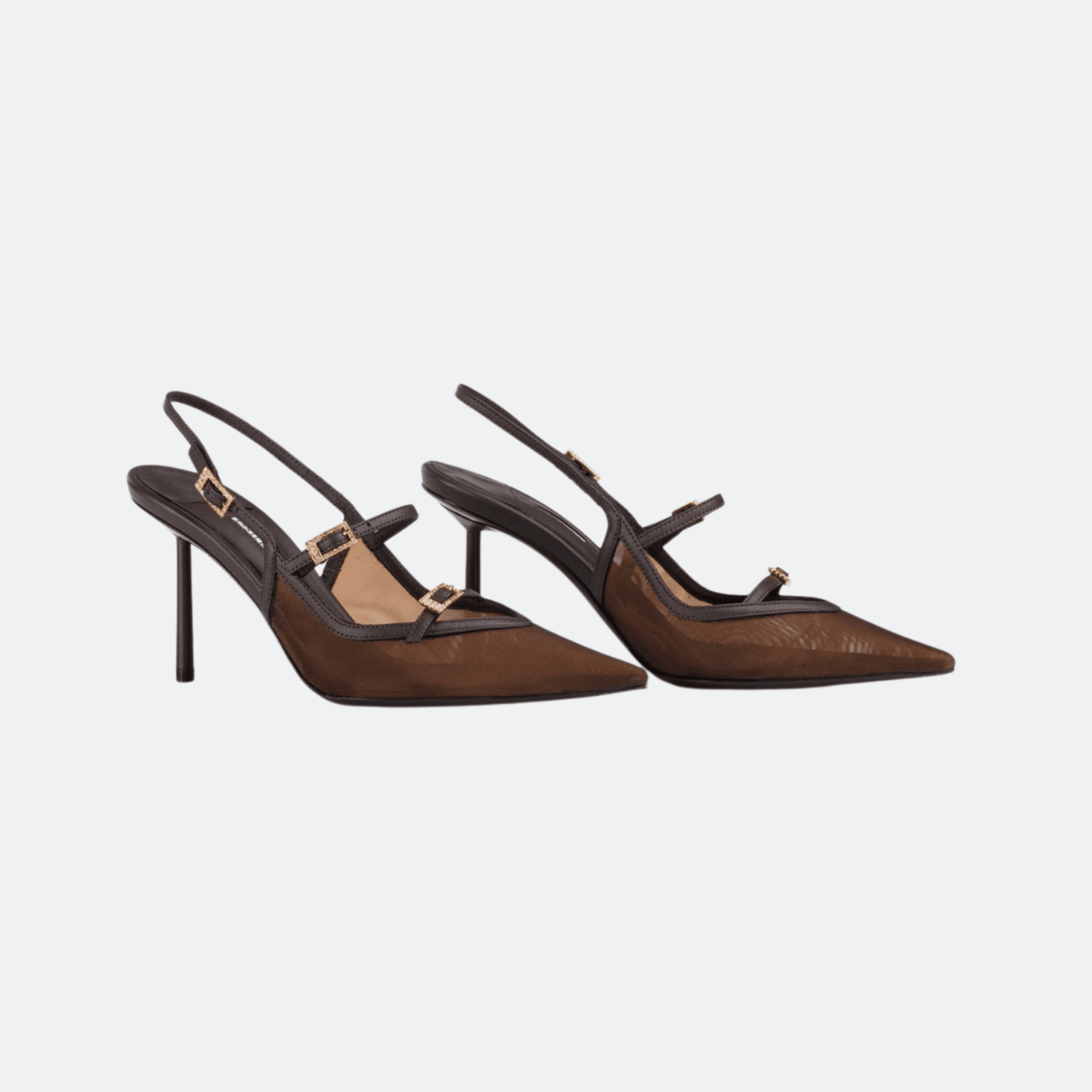 Le Silla Morgana 80 Mesh Pumps for Women - Brown alternate