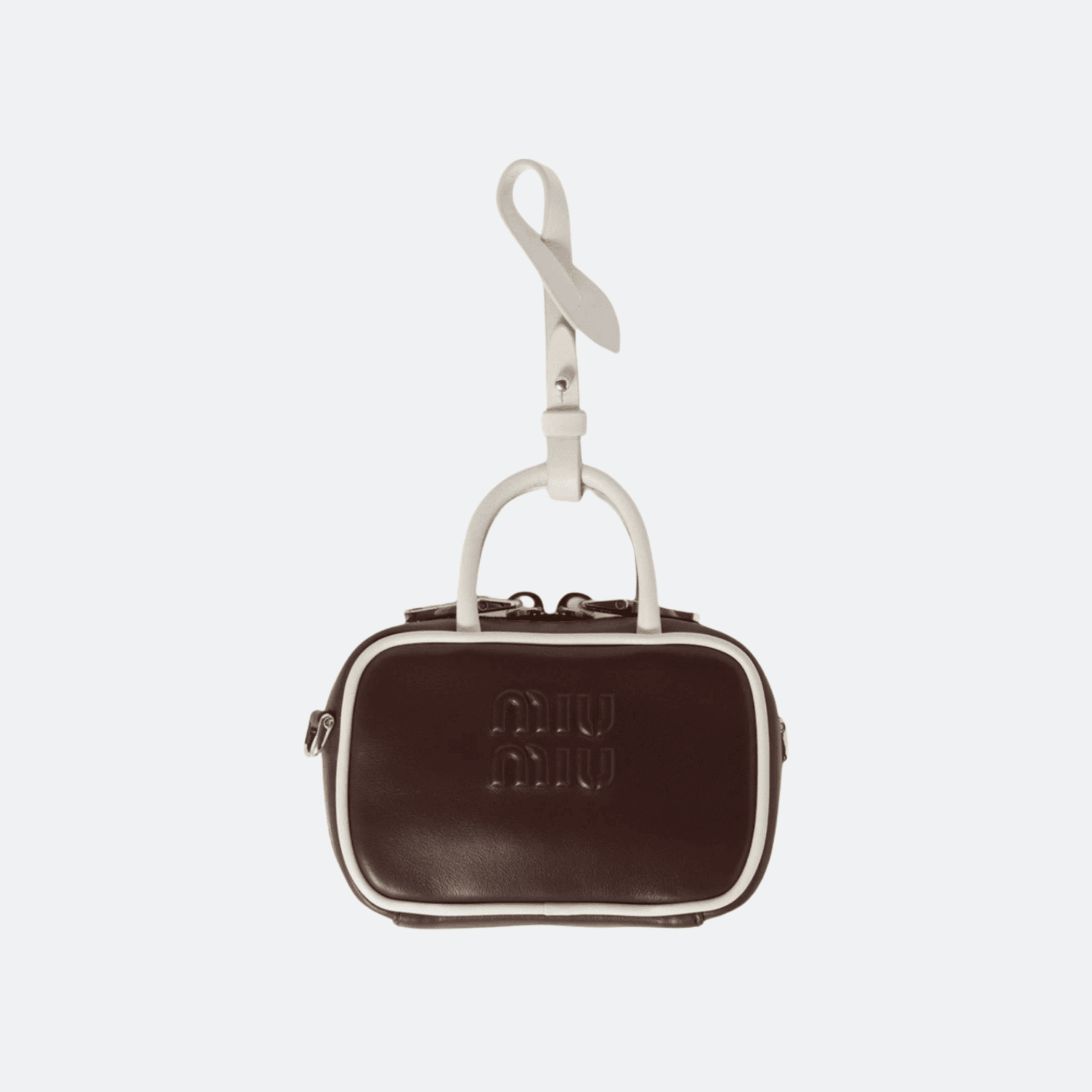 Miu Miu Beau Leather Micro Bag For Women - Dark Brown alternate