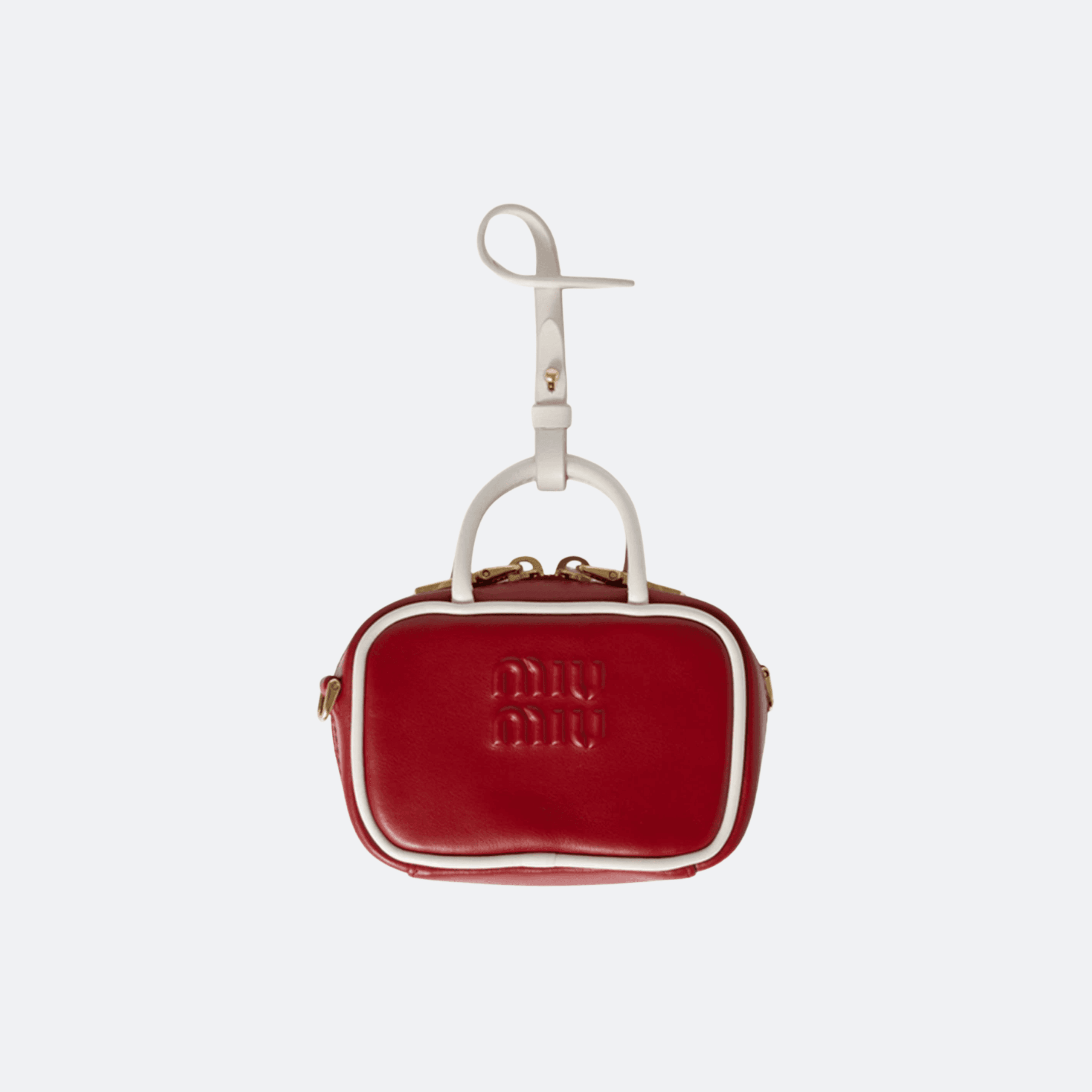 Miu Miu Beau Leather Micro Bag For Women - Red alternate