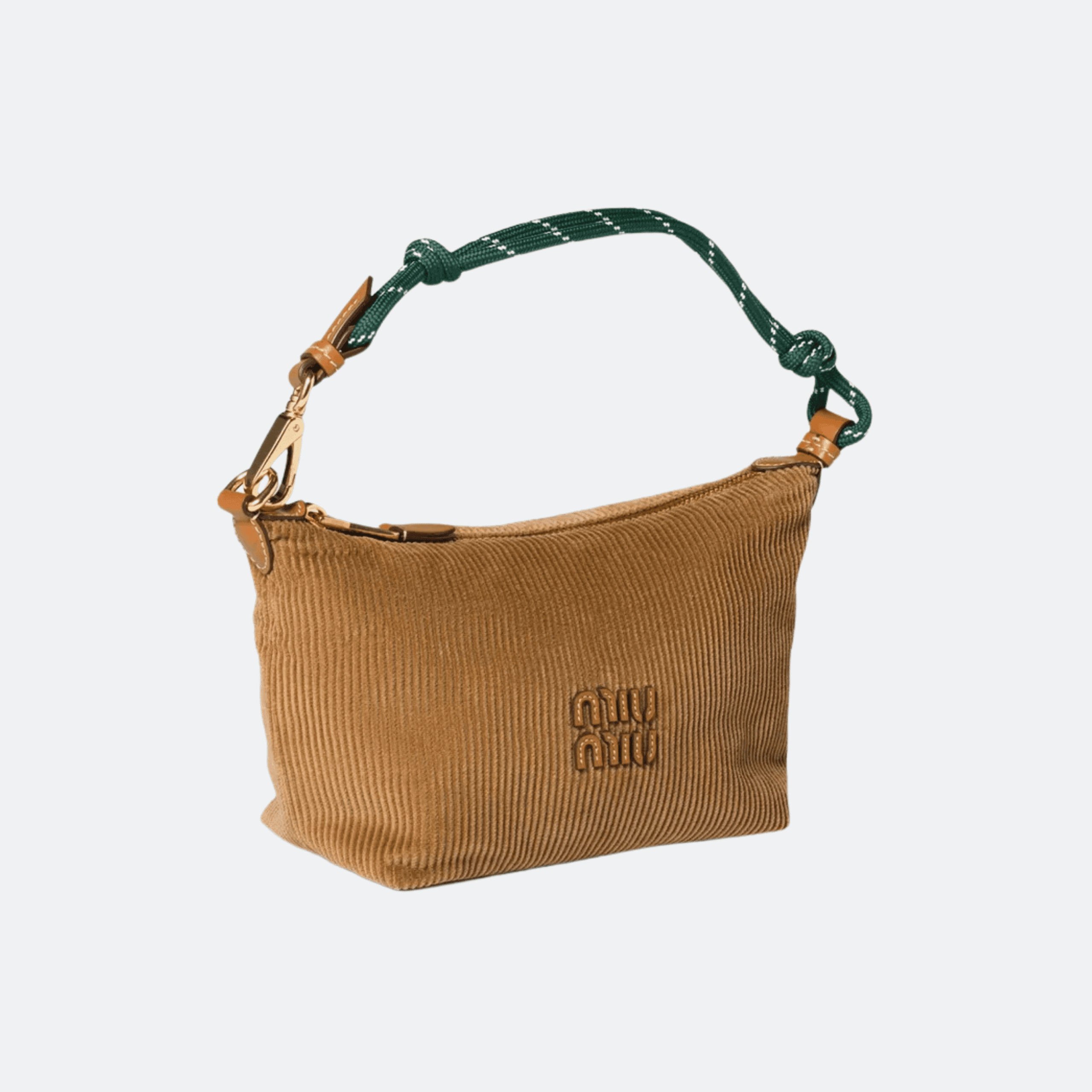 Miu Miu Corduroy Pouch Shoulder Bag - Brown alternate