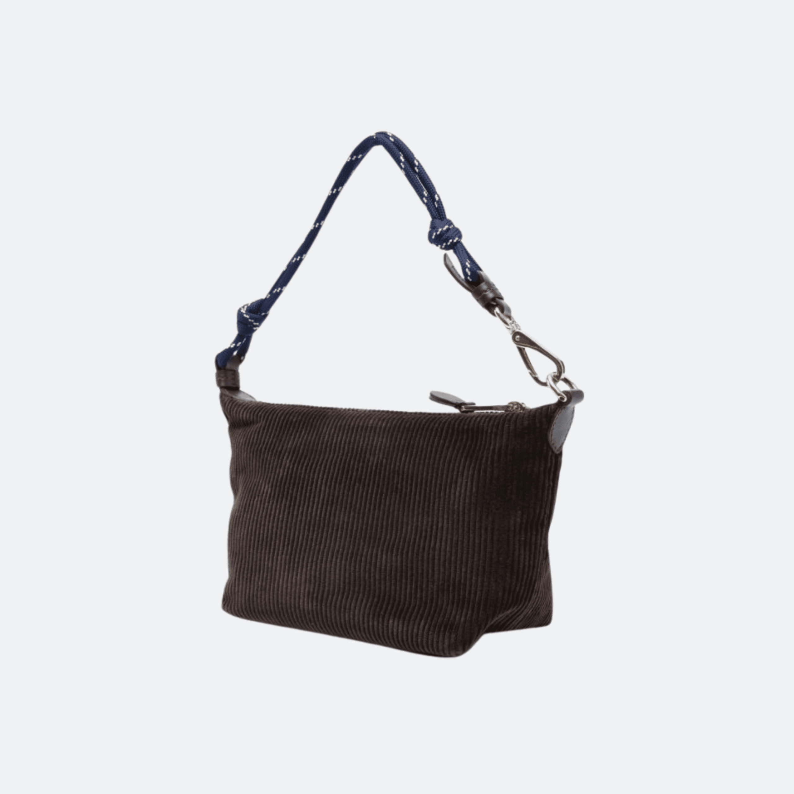 Miu Miu Corduroy Pouch Shoulder Bag - Ebony/Baltic Blue alternate