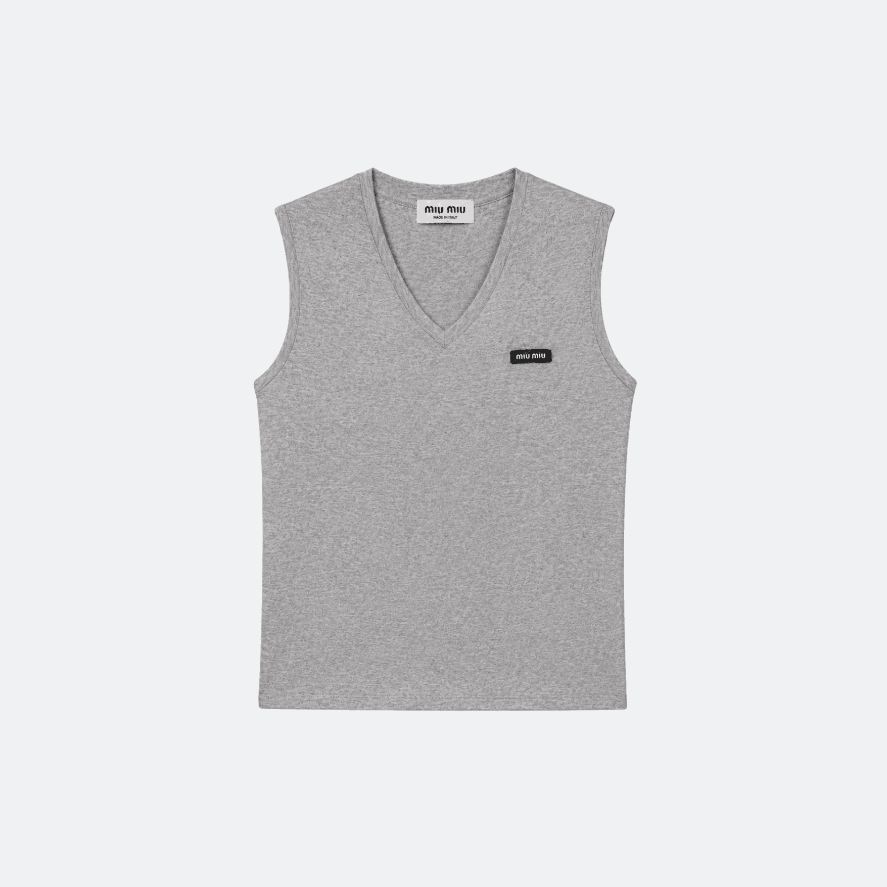 Miu Miu Knit Top For Women - Grey