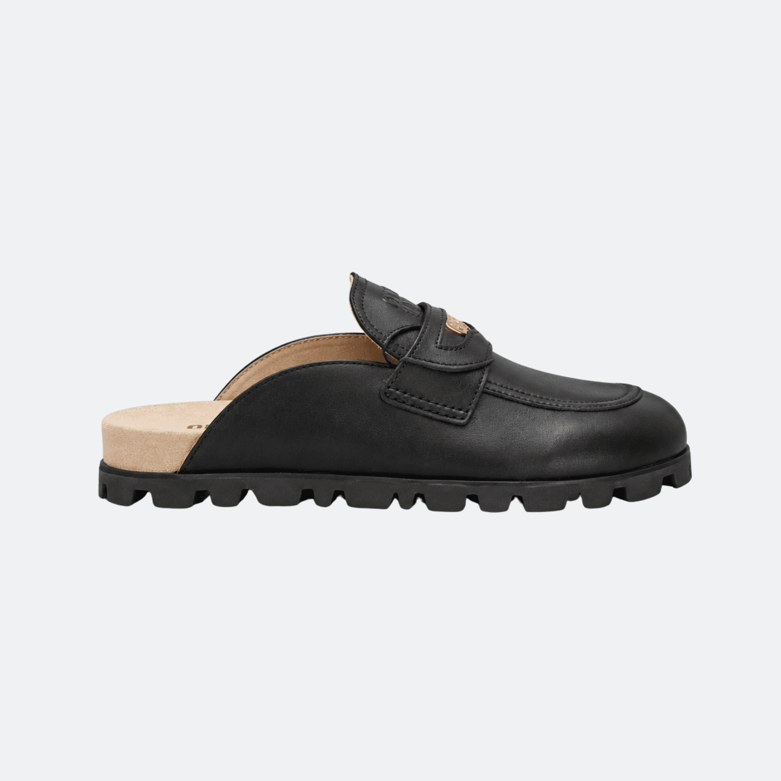 Miu Miu Leather Embellished Mules for Women - Black
