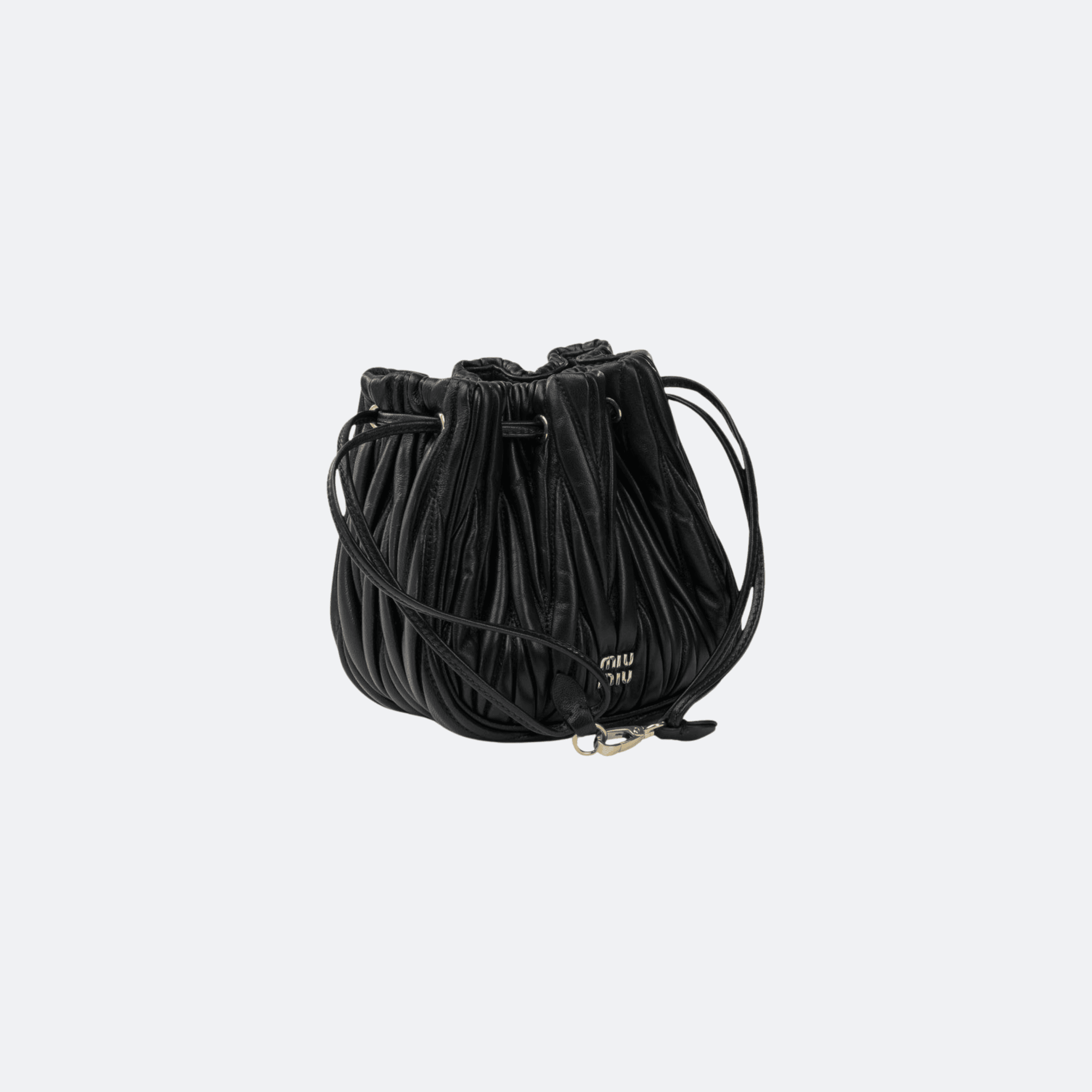 Miu Miu Matelassé Nappa Leather Bag - Black alternate