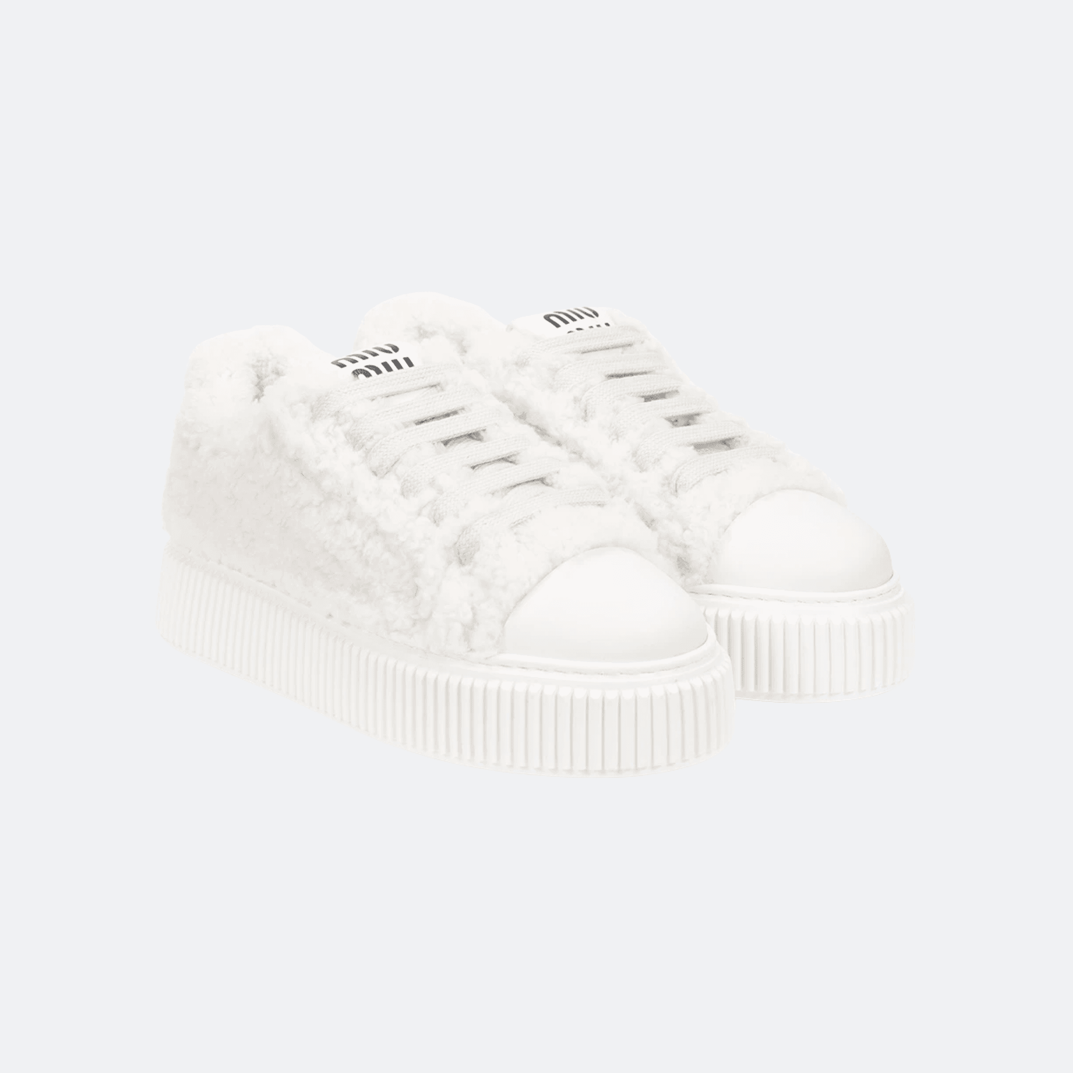 Miu Miu Shearling White Women Sneakers alternate