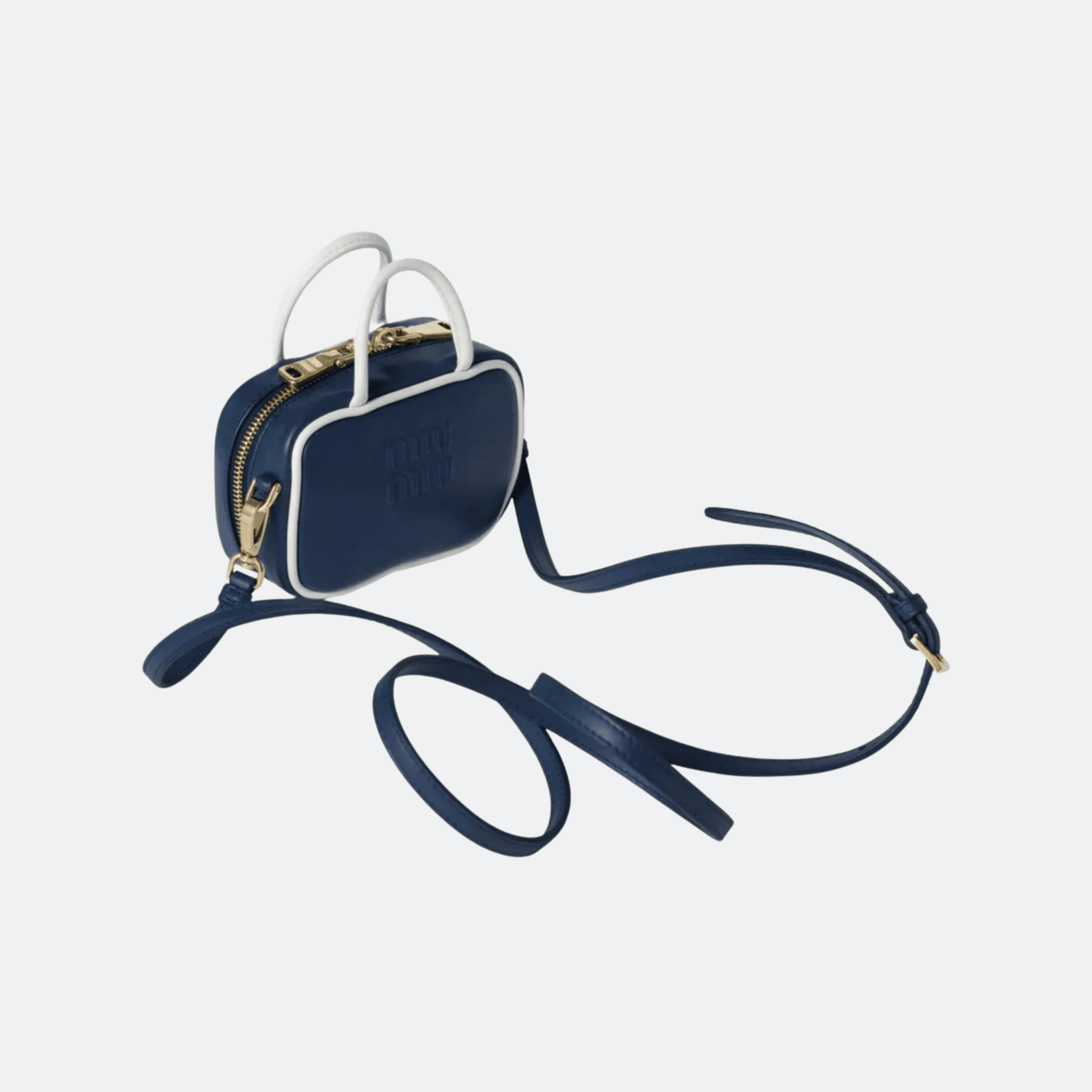 Miu Miu Beau Leather Micro Bag For Women - Navy Blue alternate