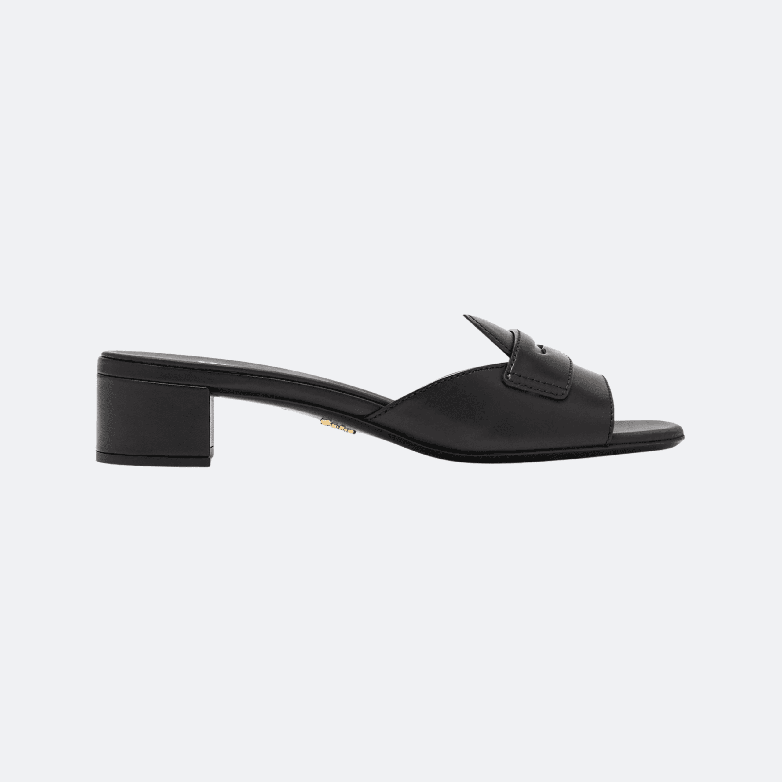 Prada 35mm Leather Sandals For Women - Black