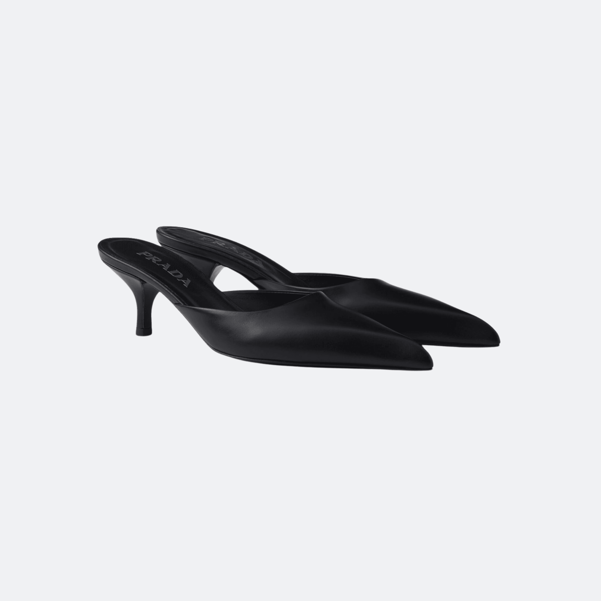 Prada 5.5 cm Heeled Mules for Women - Black alternate