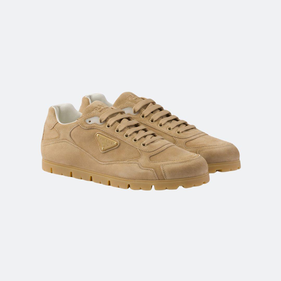 Prada Faded Styled Nude Suede Men Sneakers alternate