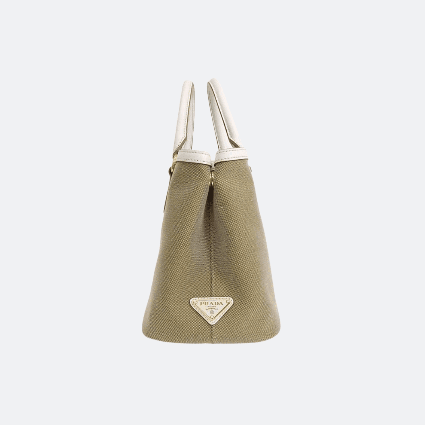 Prada Jacquard 1BA172 Canvas Tote Bag - Beige/White alternate