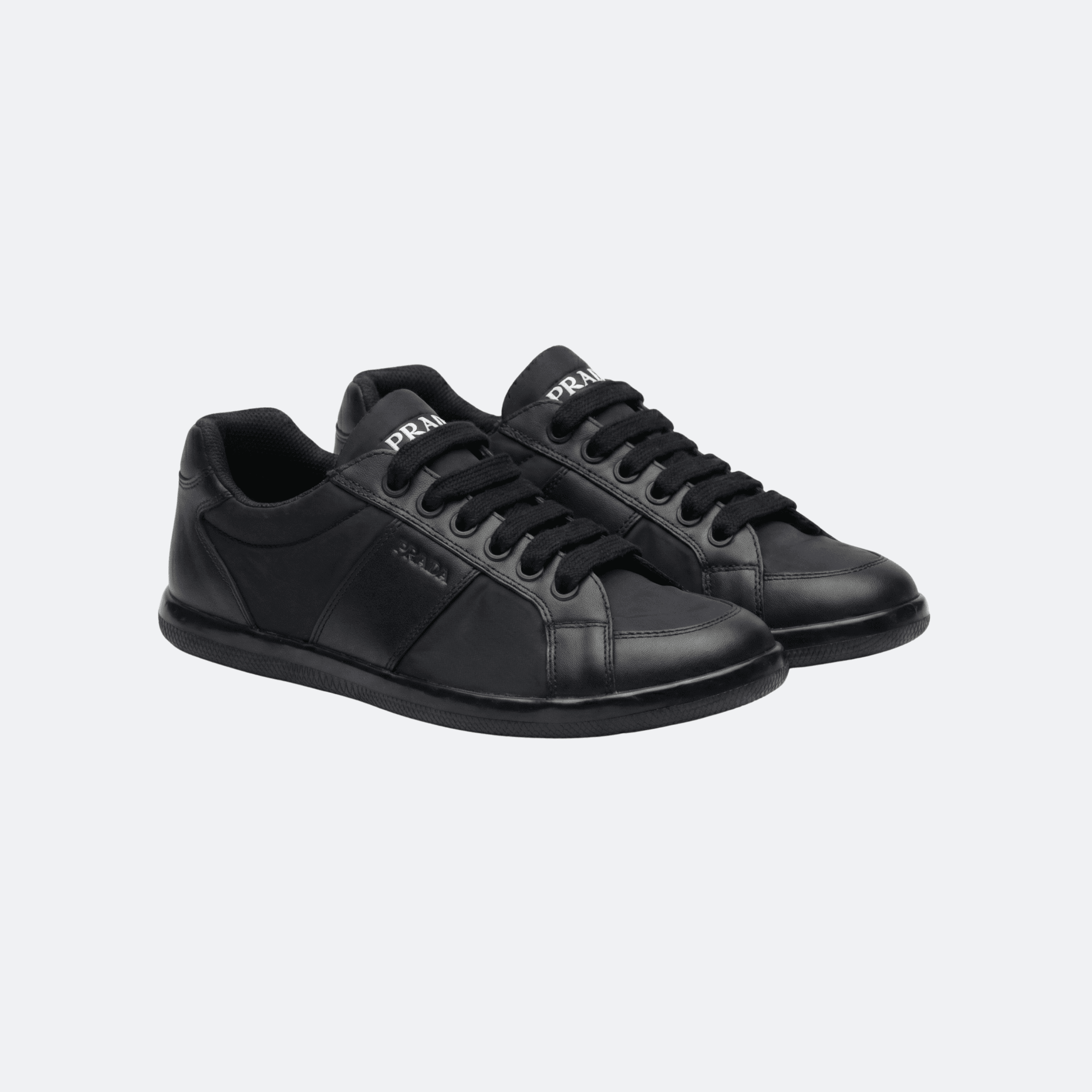 Prada Low-Top Nylon & Leather Navy Blue - Black Men Sneakers alternate