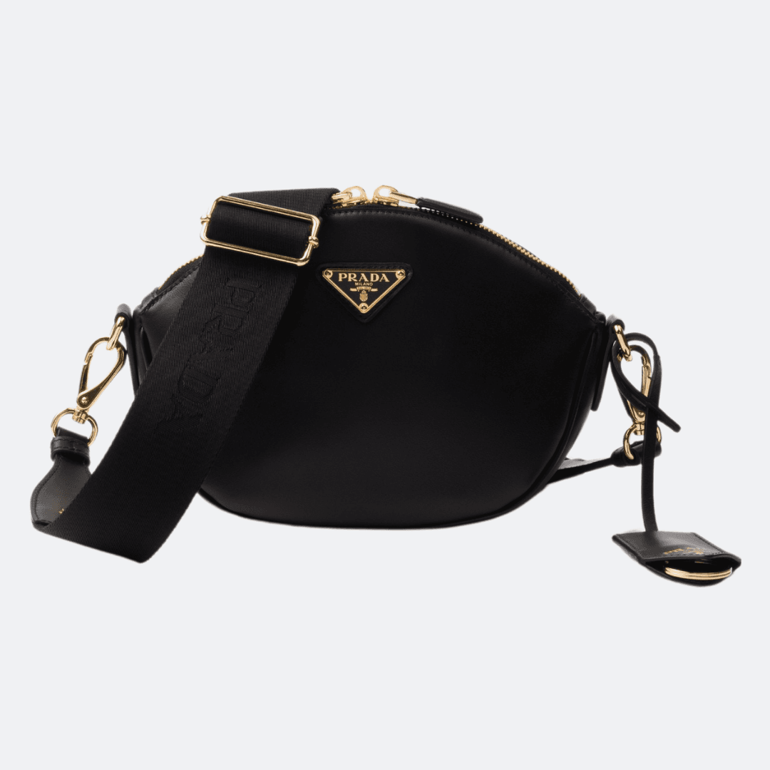 Prada Mini Black Leather Shoulder Bag